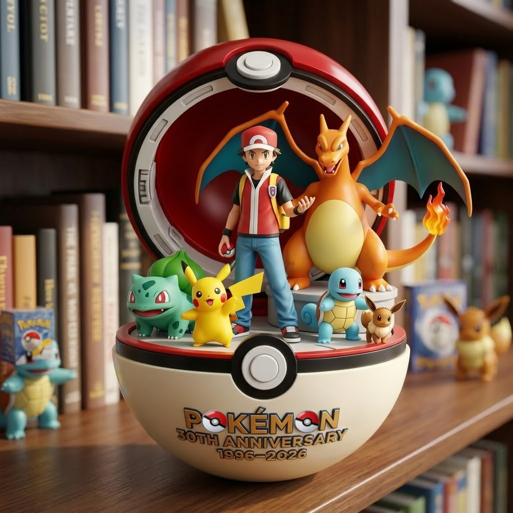 Pokémon 30th Anniversary Desktop Display