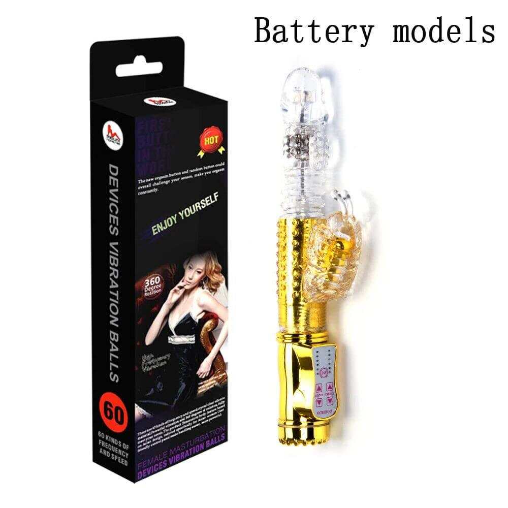 Telescopic G-Spot Rabbit Vibrator – Clit & Vaginal Massager