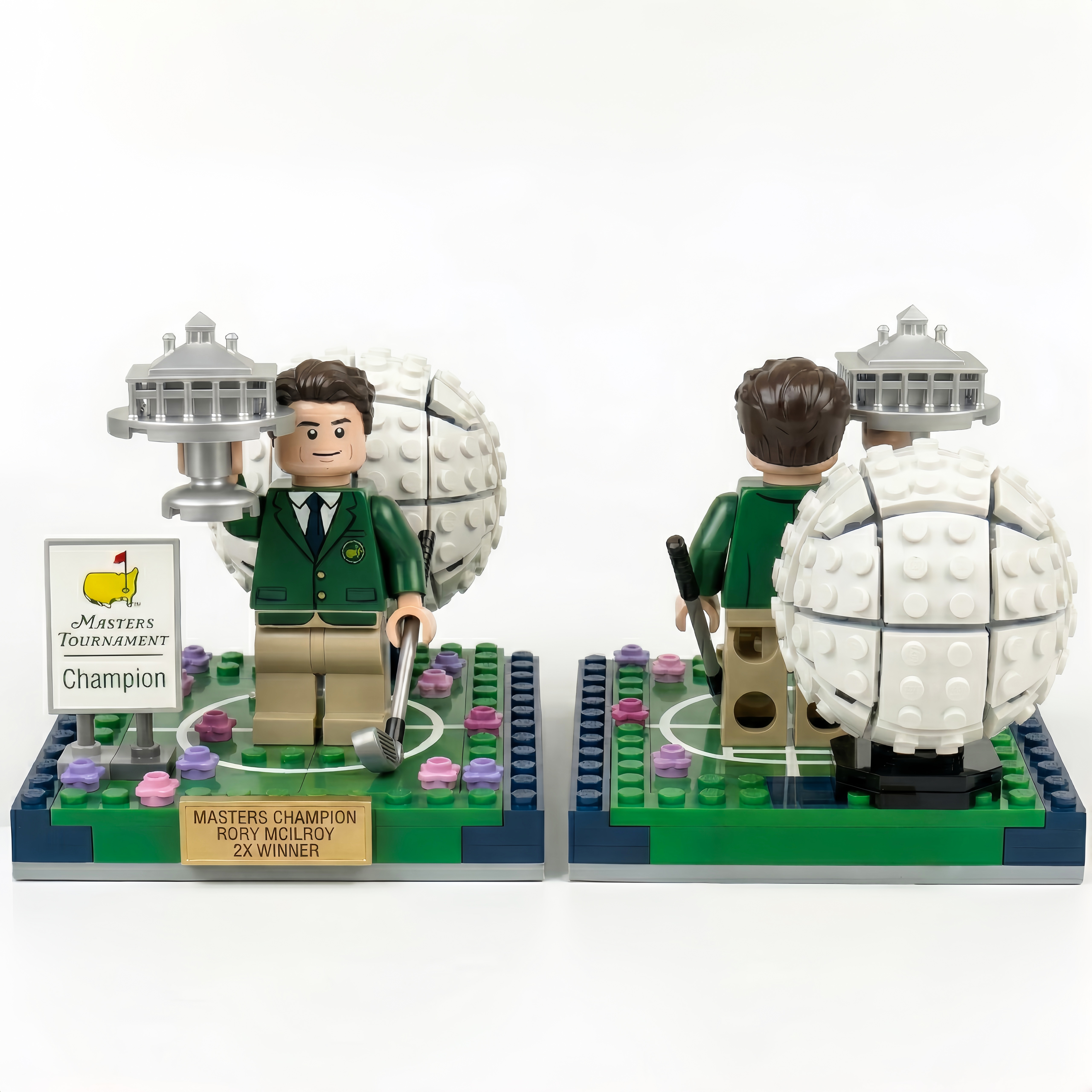 LIMITED EDITION Rory McIlroy Masters 2X Winner LEGO-Style Build Set 🏆