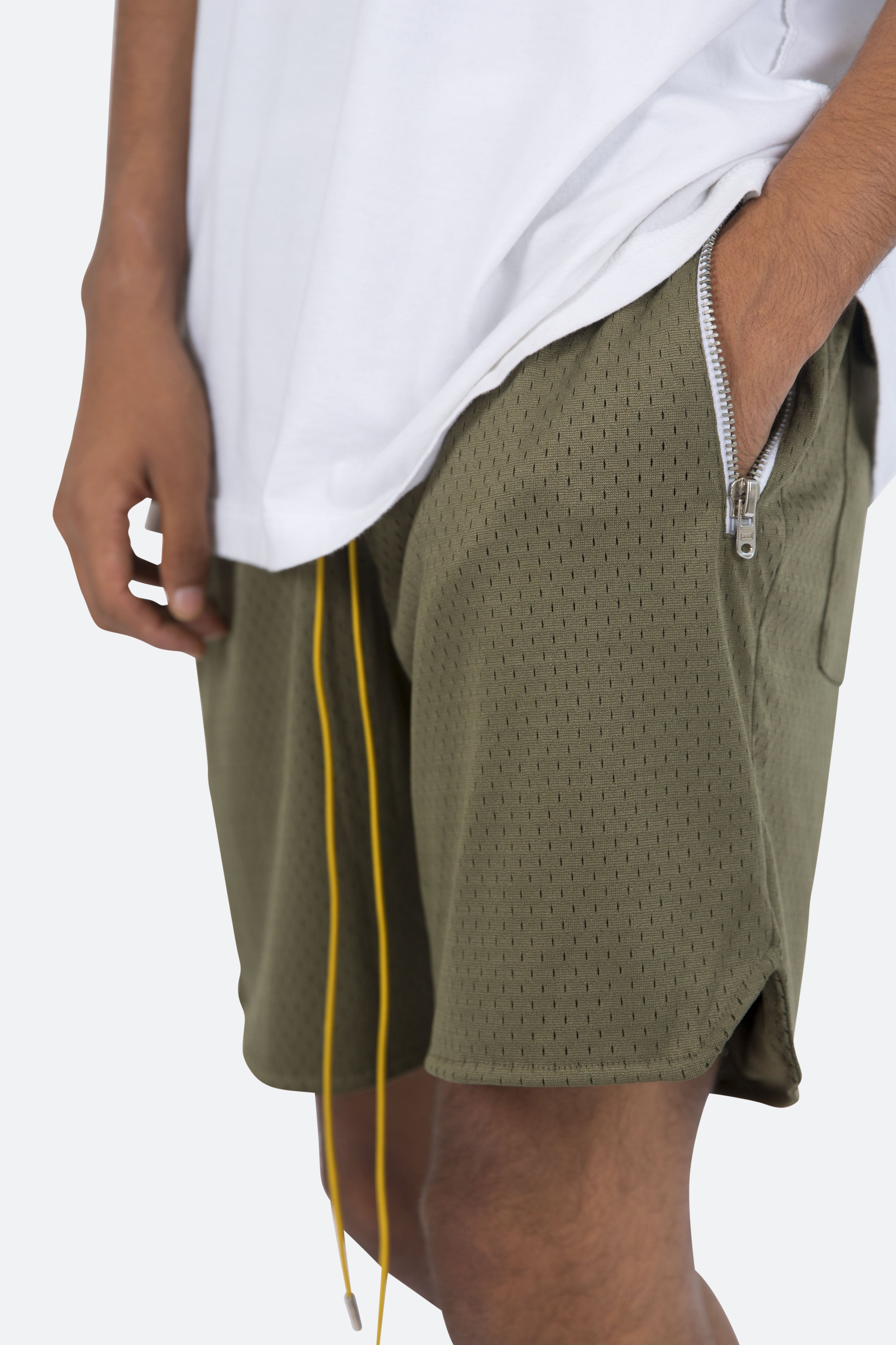Basic Mesh Shorts - Olive