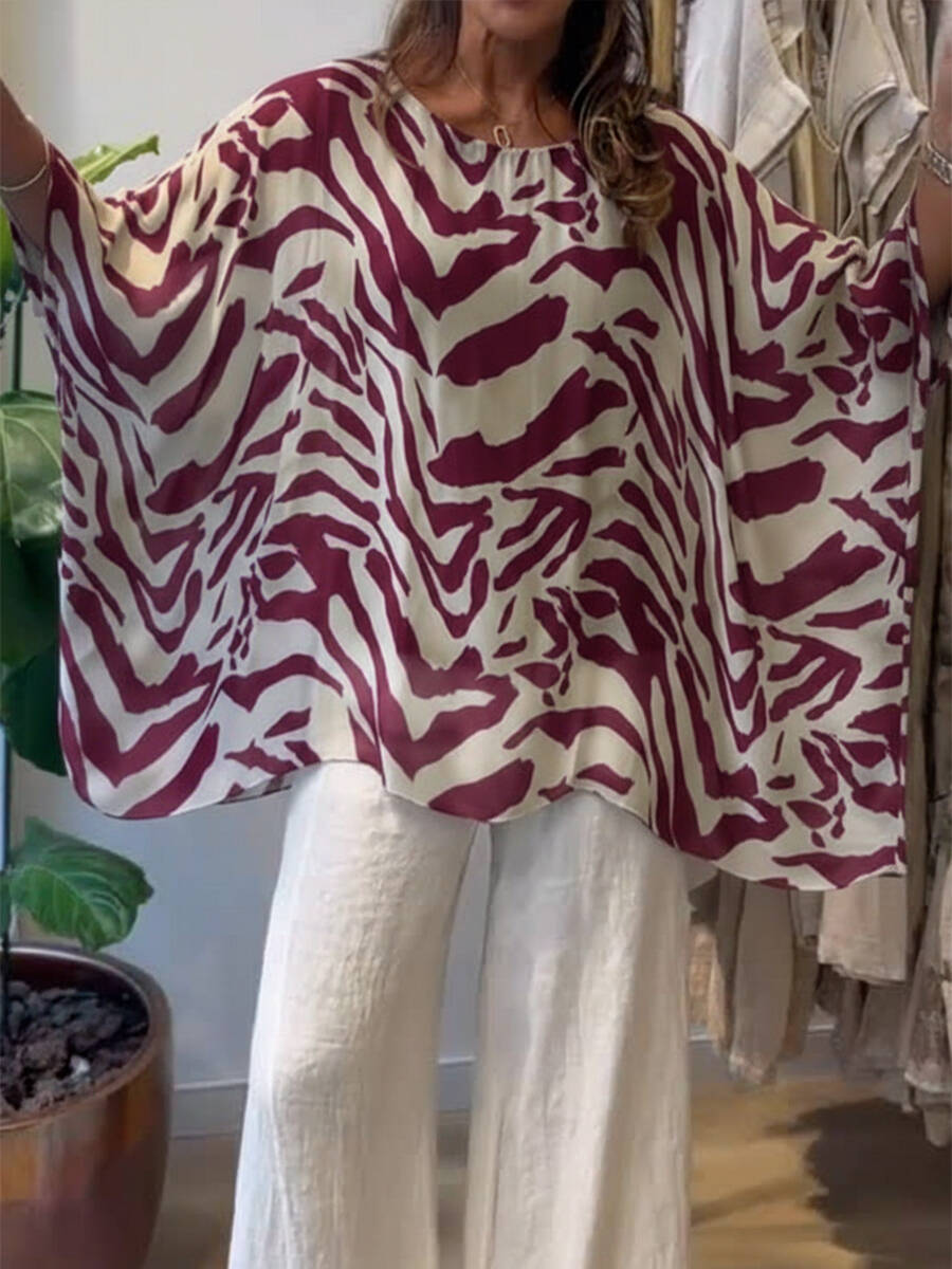 🔥Summer Arrivals🌟Loose-fitting Casual Printed Top