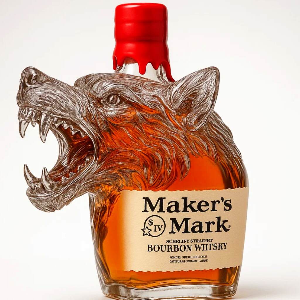 Wolf King Whiskey Bottle