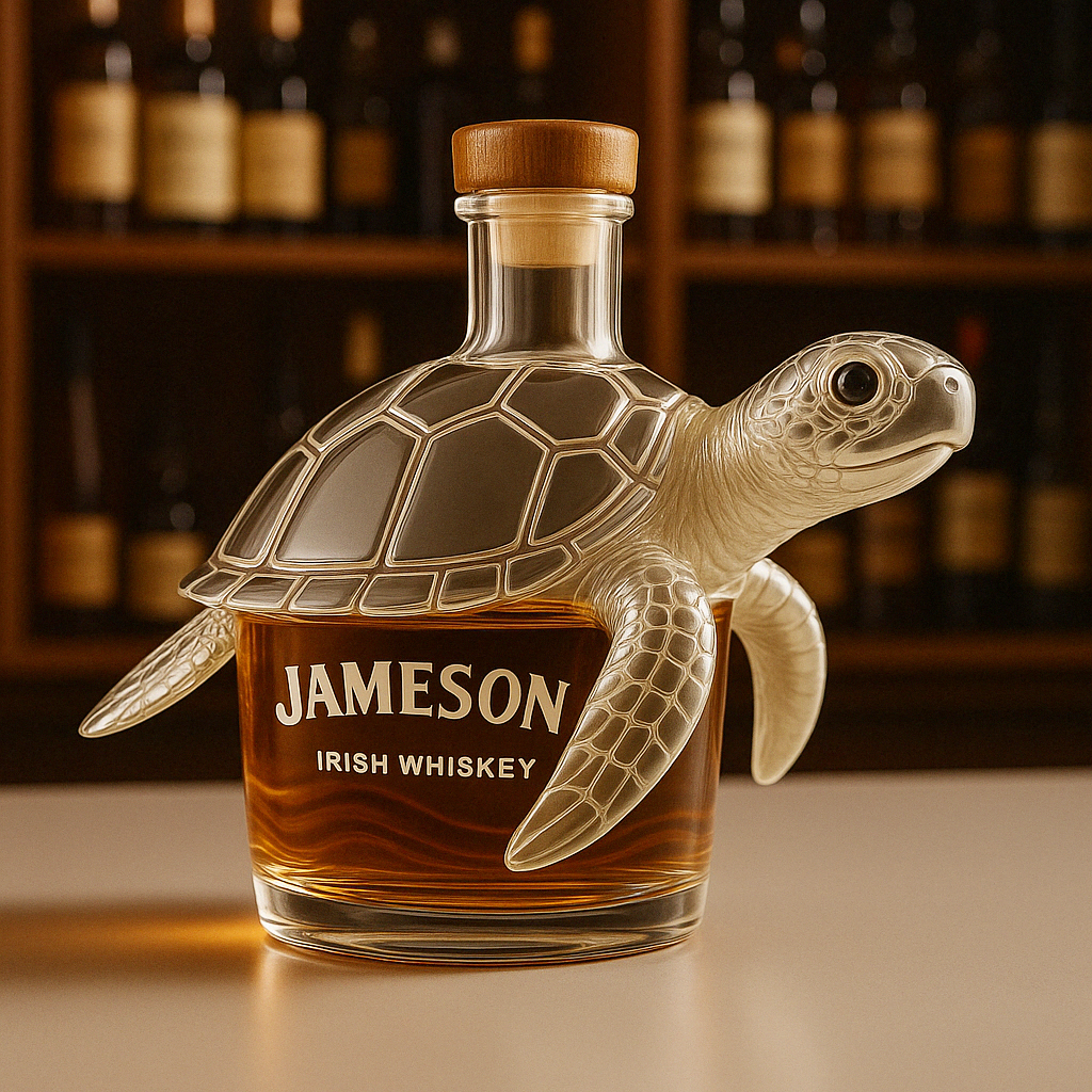 Sea Turtle Whiskey Bottle