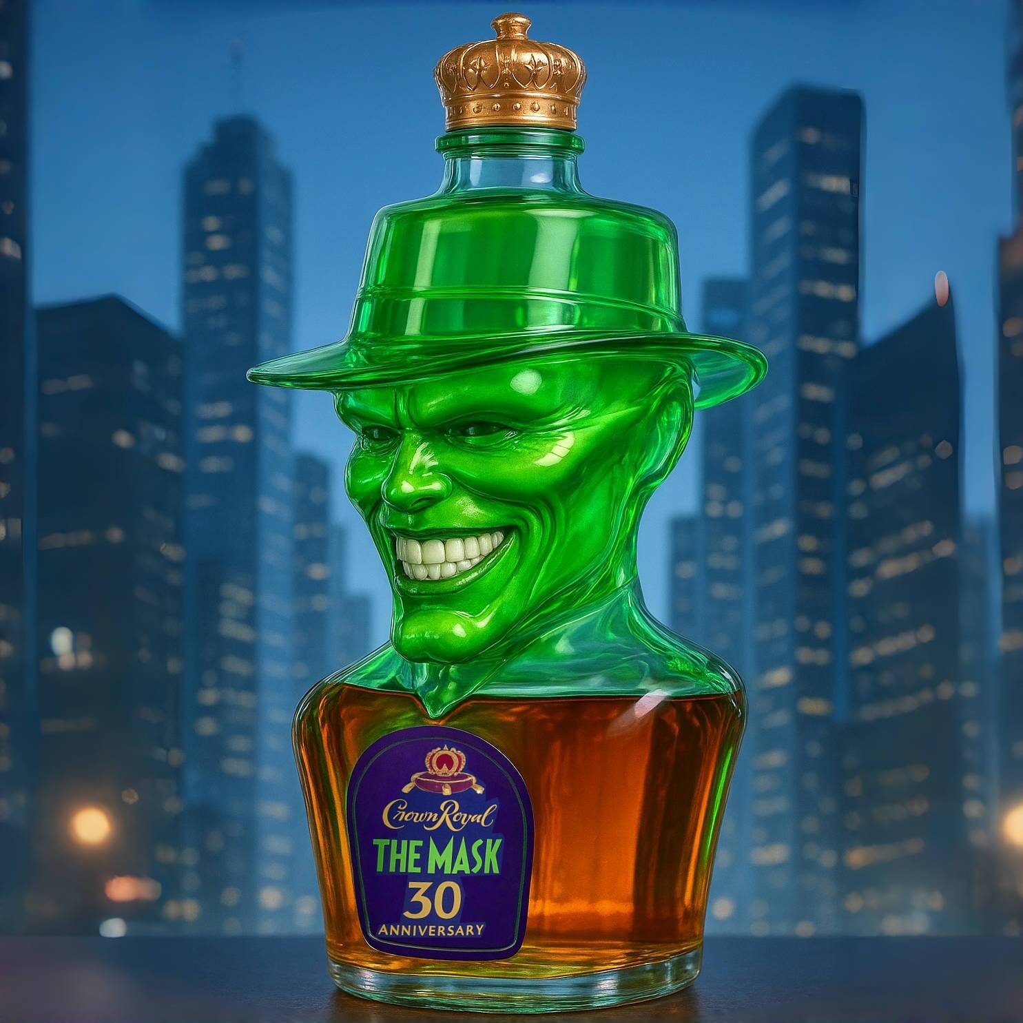 Mask 30th Anniversary Whiskey Bottle