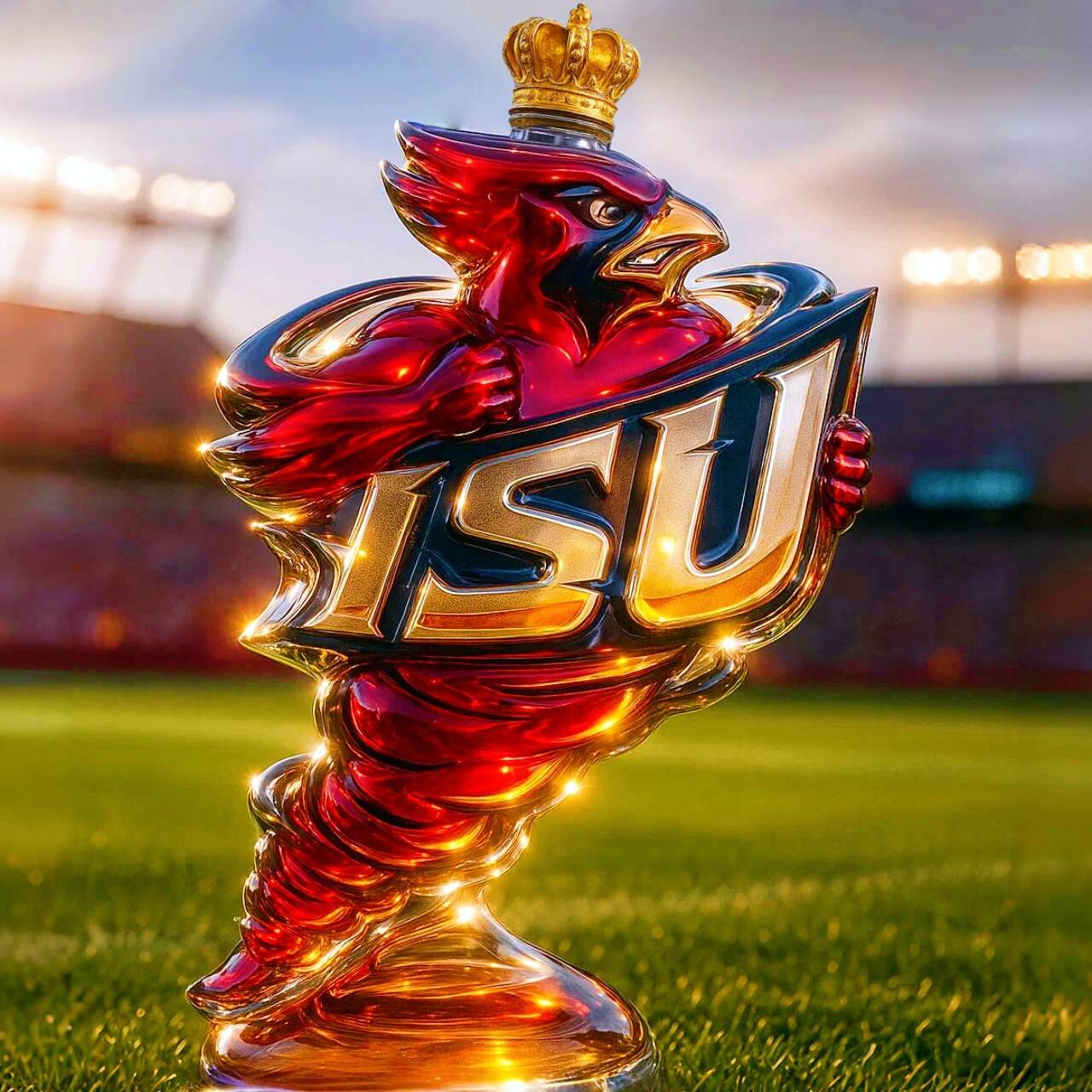 Iowa State Cyclones Whiskey Bottle