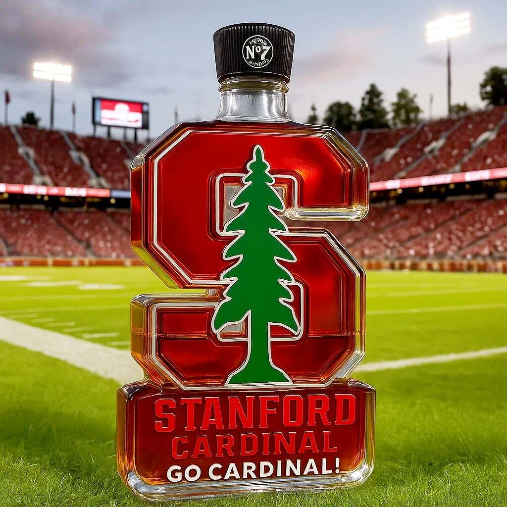 Stanford Cardinal LOGO Limited Edition Whiskey Bottle