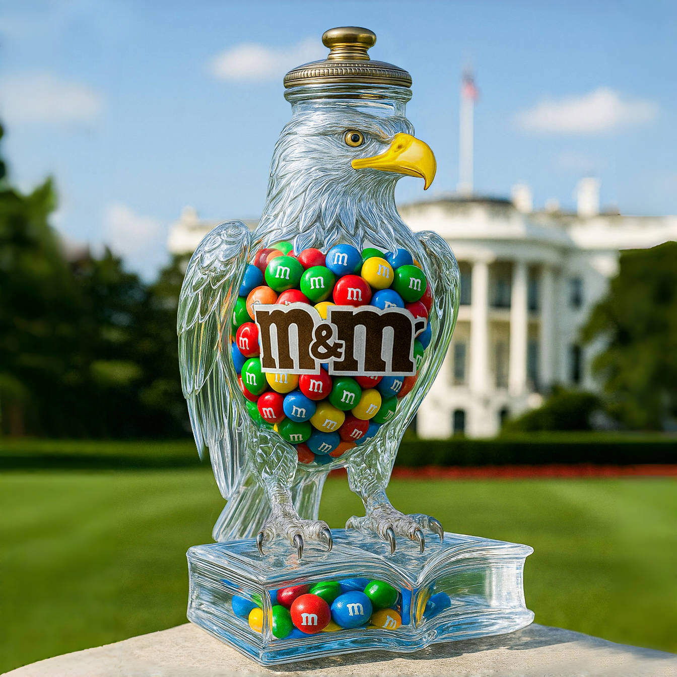 Bald Eagle Candy Jar