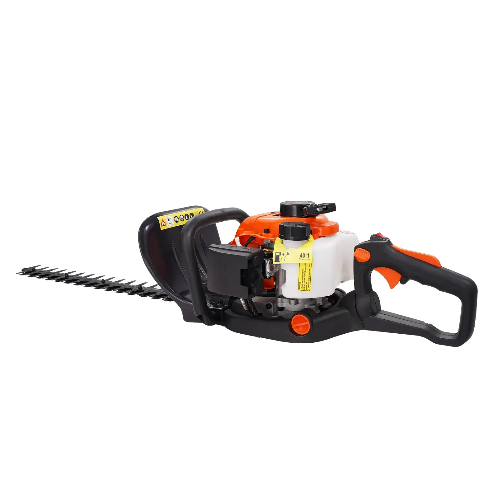 23.2-inch 26CC 2 Cycle Gas Hedge Trimmer Gas Powered Handheld Hedge Trimmer with Dual Sided Dual Action Blade180° Adjustable Trimmer HeadSuitable for Trimming ShrubsLow Bushes