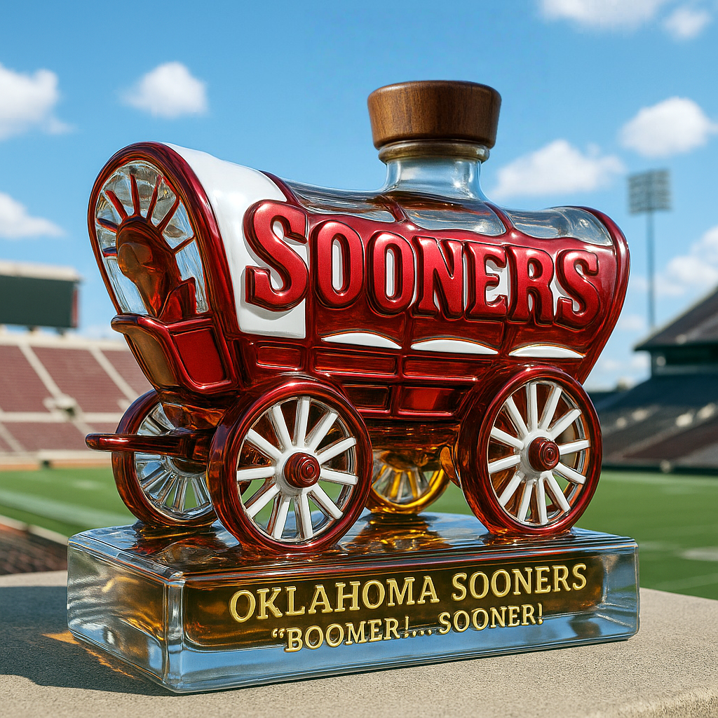 Oklahoma Sooners Limited-Edition Whiskey Bottle