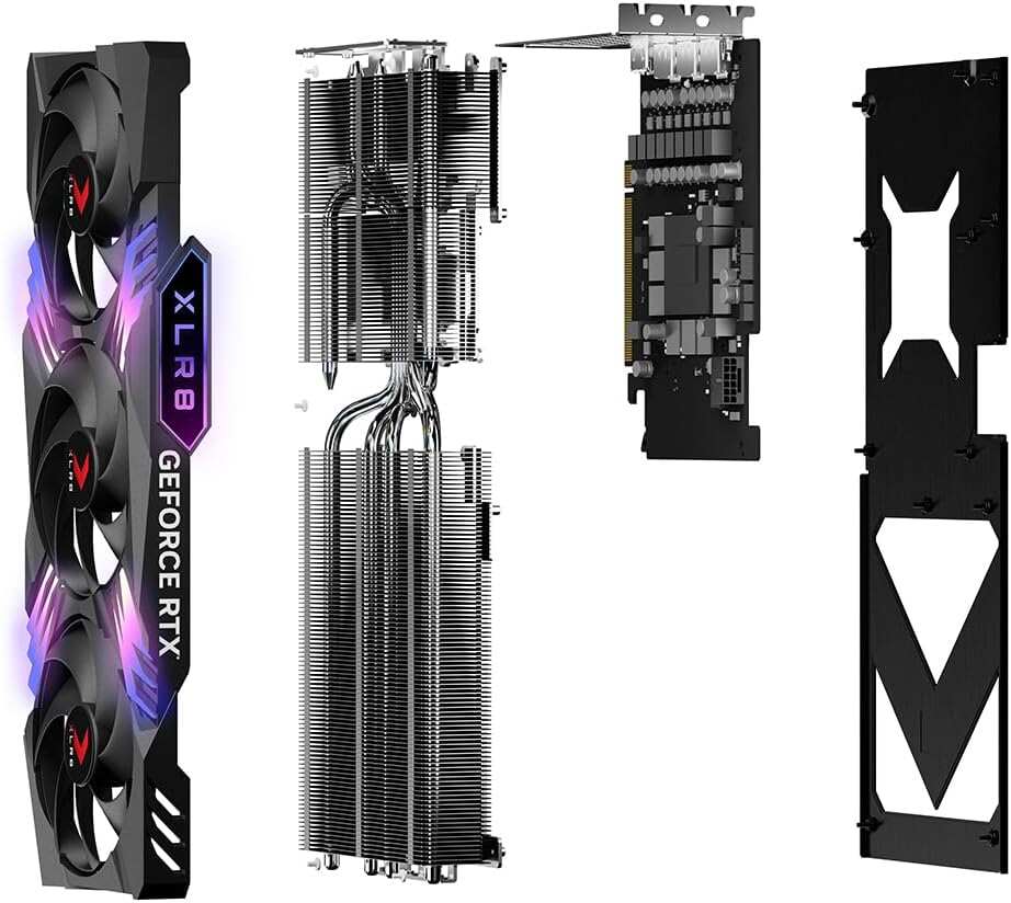 PNY GeForce RTX™ 4070 Ti Super 16GB VERTO™ OC Triple Fan Graphics Card DLSS 3 (256-bit, GDDR6X, PCIe 4.0, HDMI/DisplayPort, Supports 4k, incl. Adapter & Support Bracket, 3 slot)