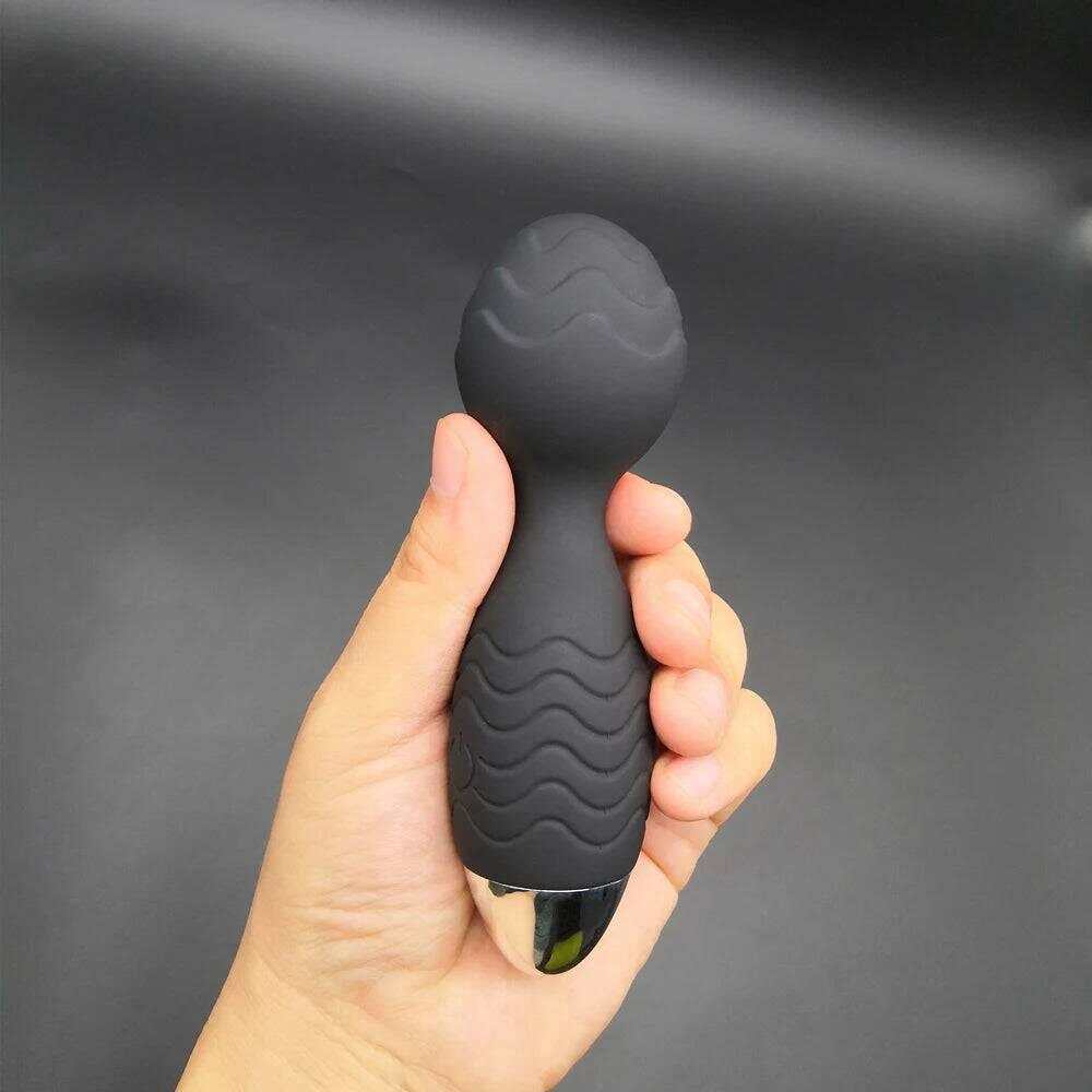 Rechargeable Silicone Wand Massager with 20 Patterns & 8 Speeds