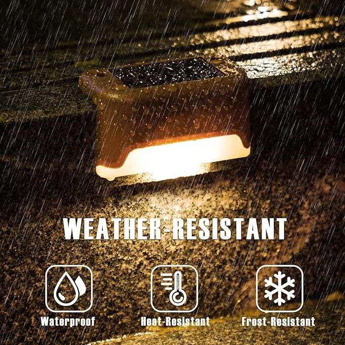 Solar Deck Lights, Automatically ON/OFF💡