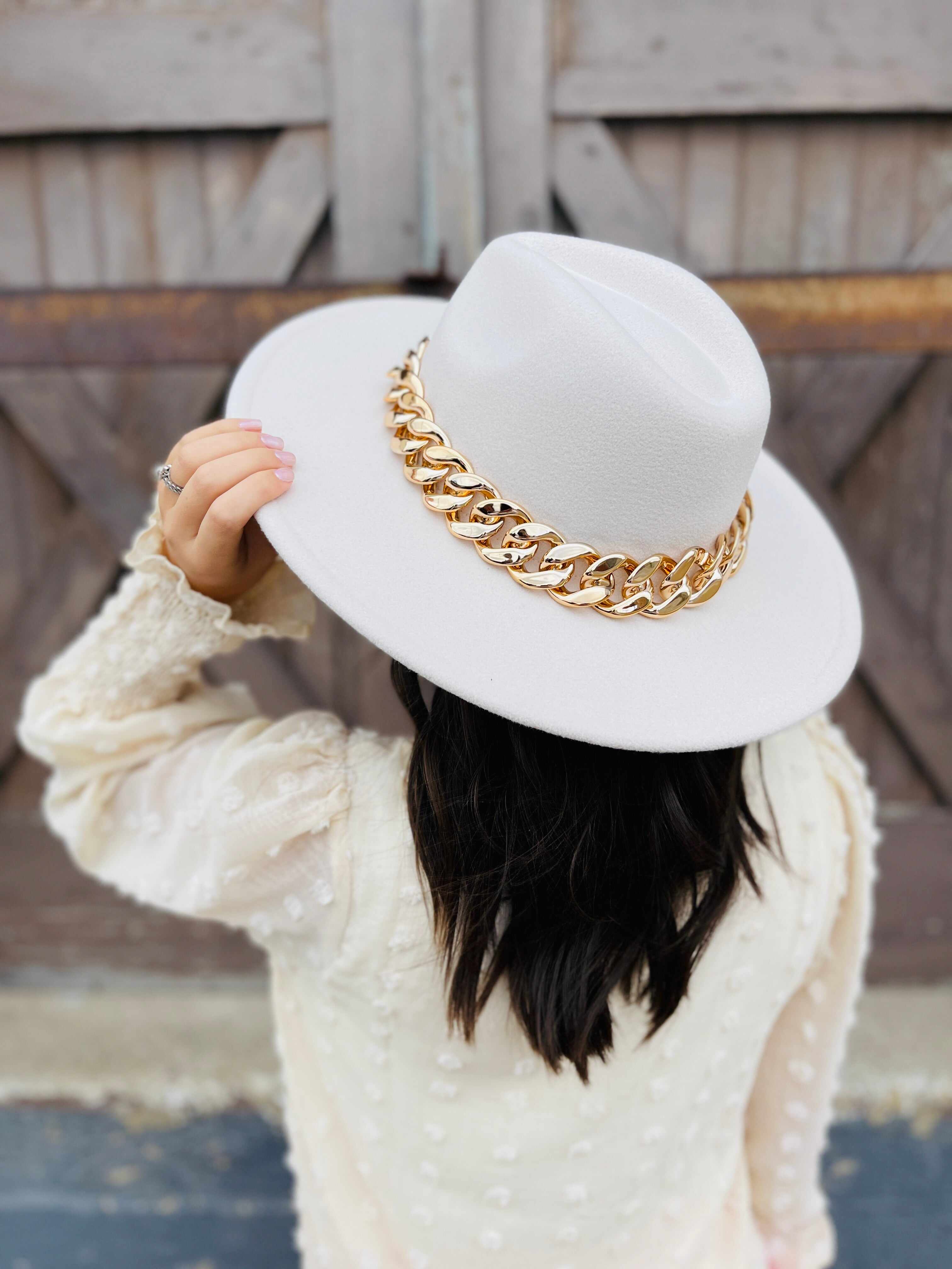Bulky Chain Link Fedora Hat-Multiple Colors!