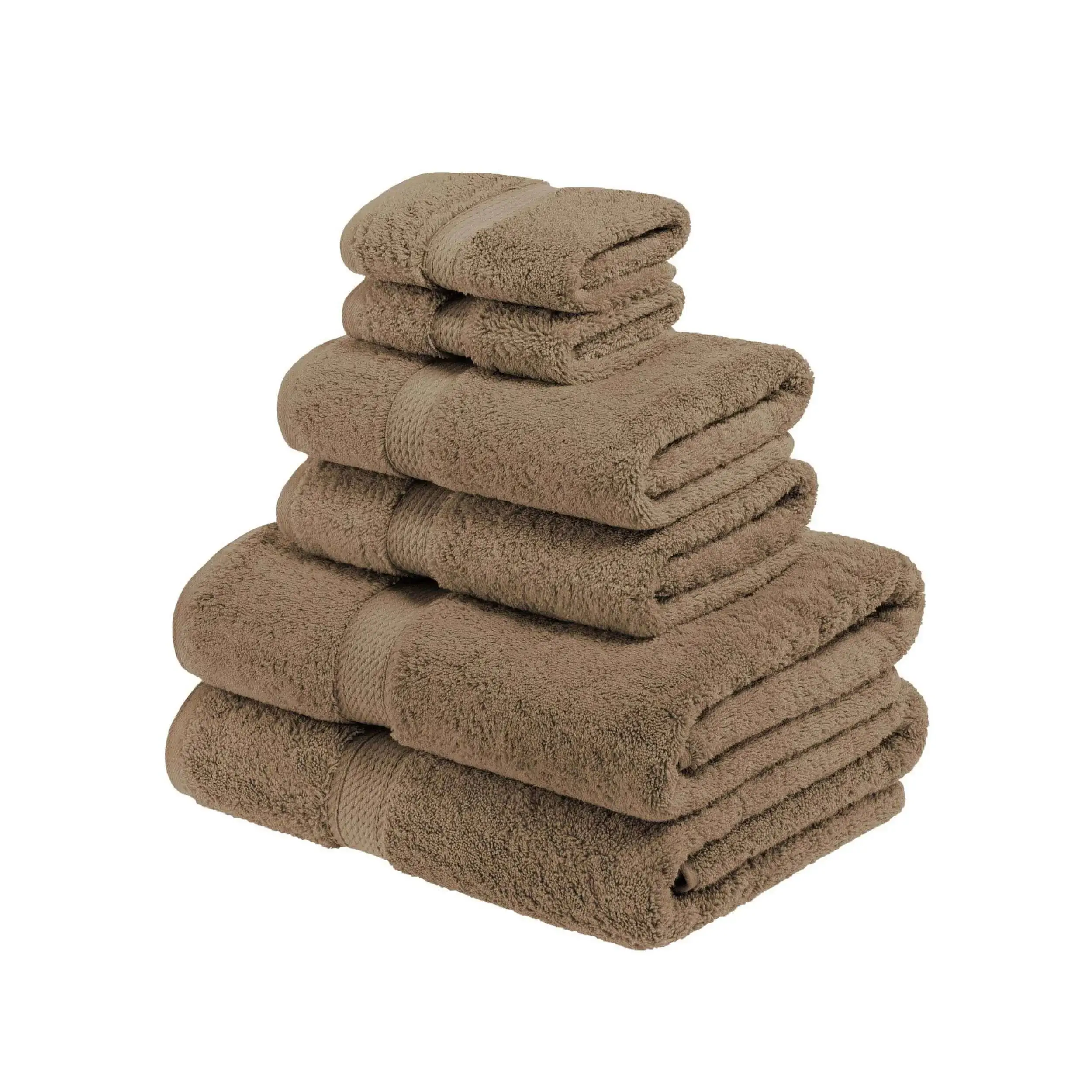 Superior Egyptian Cotton Pile Heavyweight 6-Piece Towel Set