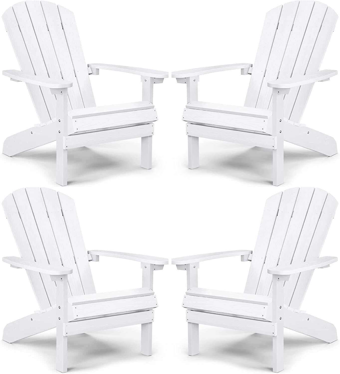 Adirondack Chair ,Patio Chairs 5 Steps Easy Installation,Widely Used in Outdoor, Fire Pit, Deck, Outside, Garden, Campfire Chairs