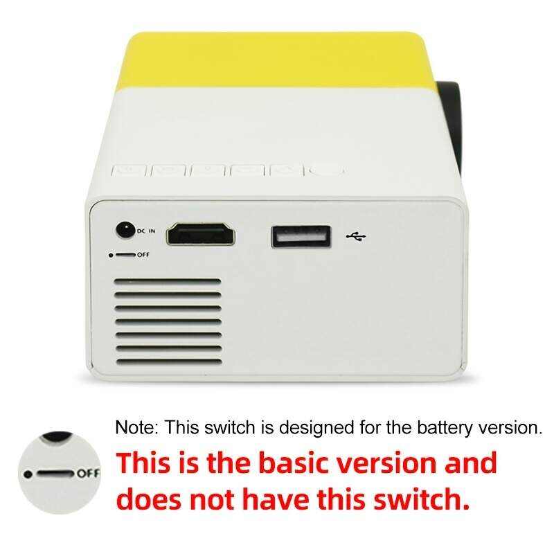 HD Mini Projector , Support For HDMI, USB, And Memory SD Card - Enhance Your Movie, TV, And Gaming Experience,For Office/School/Meeting/Team Building/Presentation.Compatible With Android/IOS/Windows