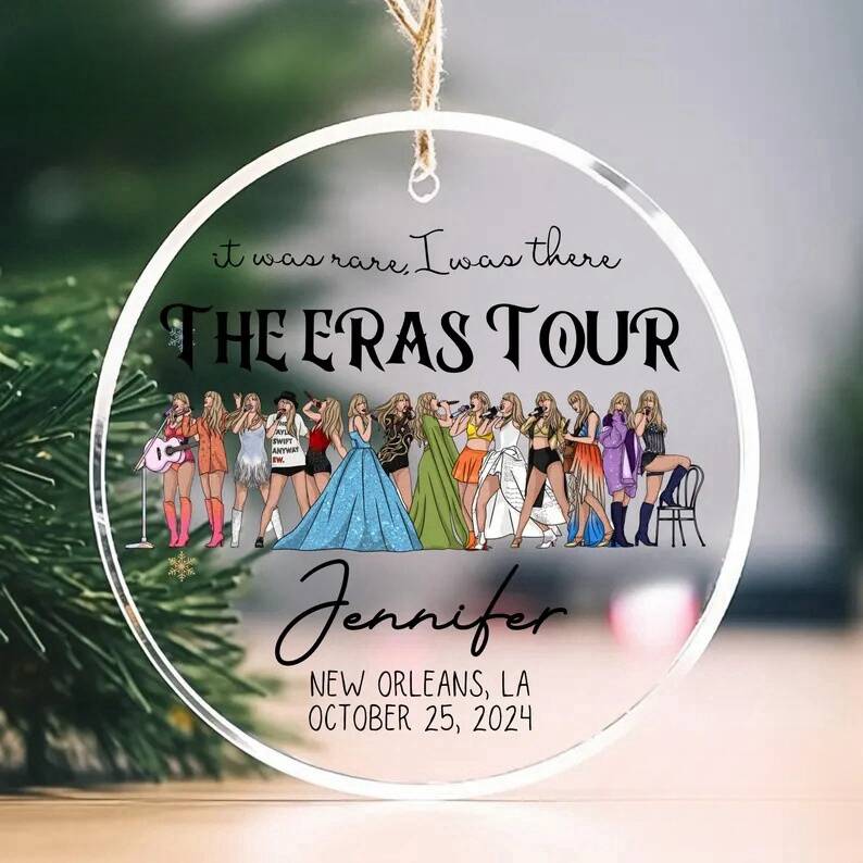 Custom Eras Tour 2024 Ornament