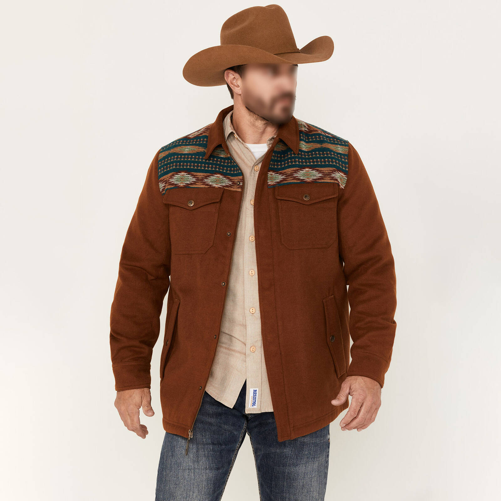 Vintage Men'S Western Denim Casual Jacket