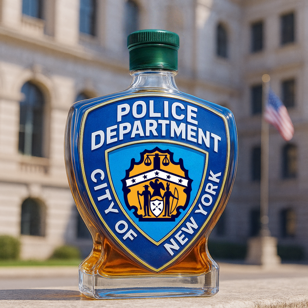 NYPD Whiskey Bottle