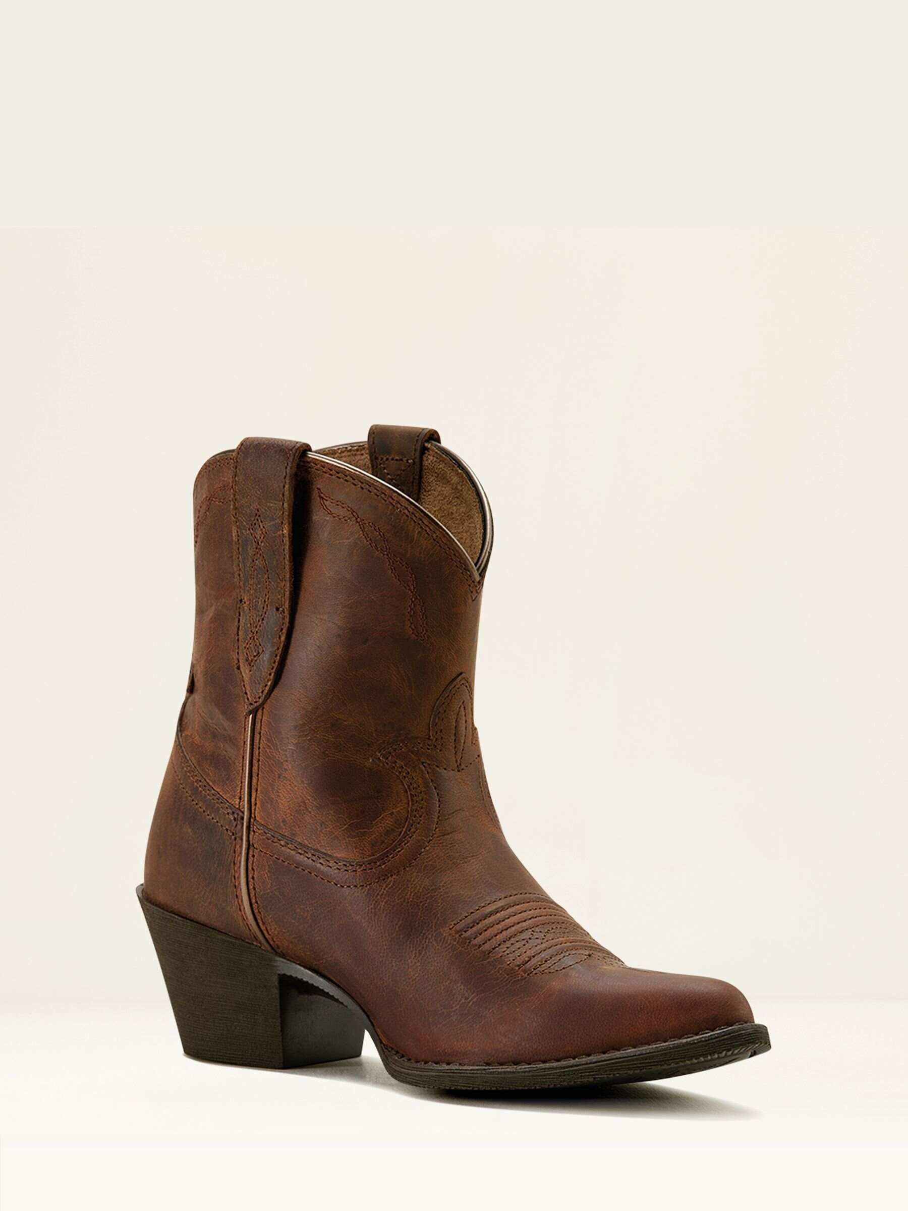 Ariat Brown Ariat Maggie Leather J Toe Western Brown Boots