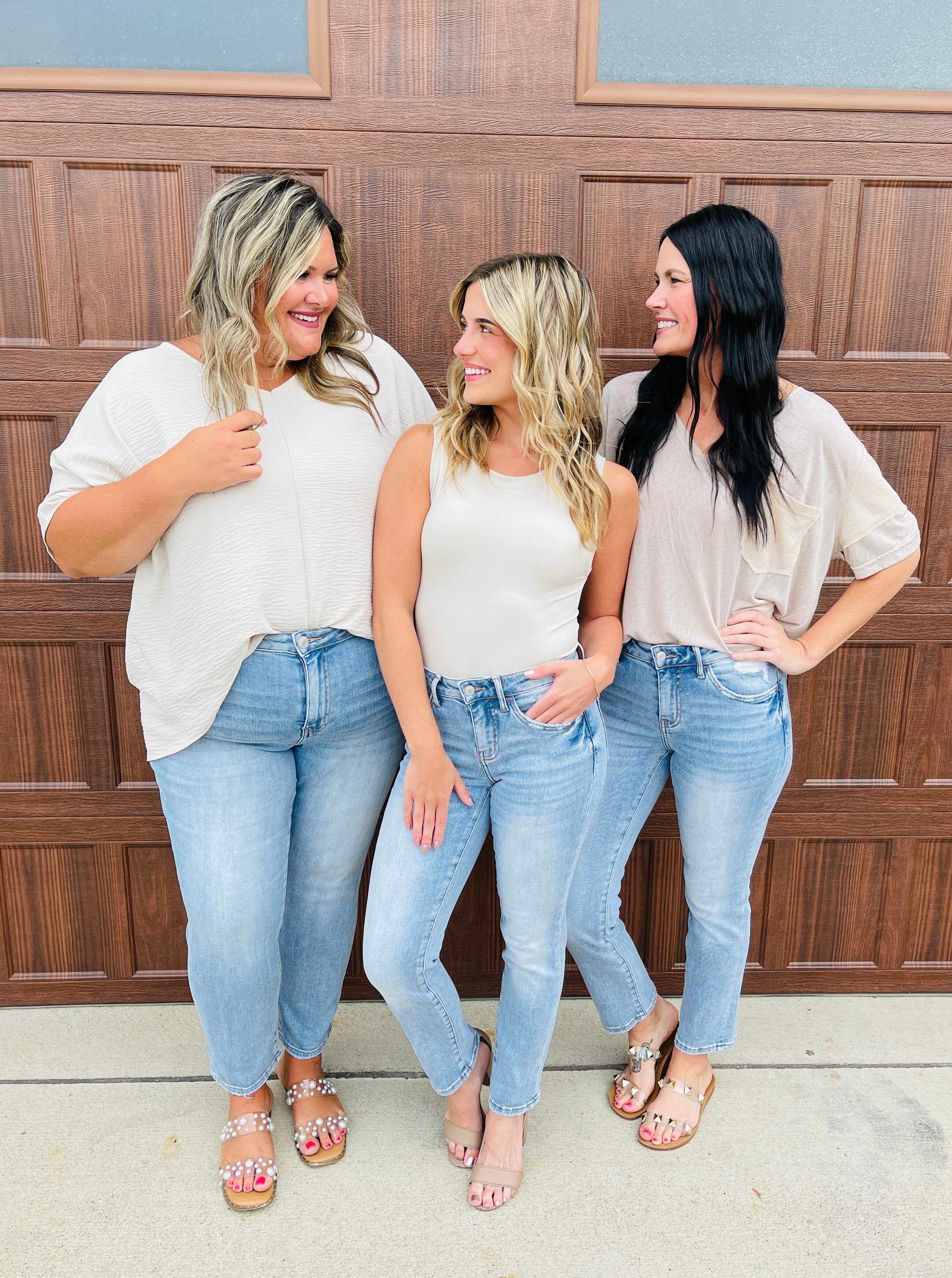 MARKDOWNS! Lovervet REG/CURVY Straight Into Summer Straight Leg Mid Rise Jeans