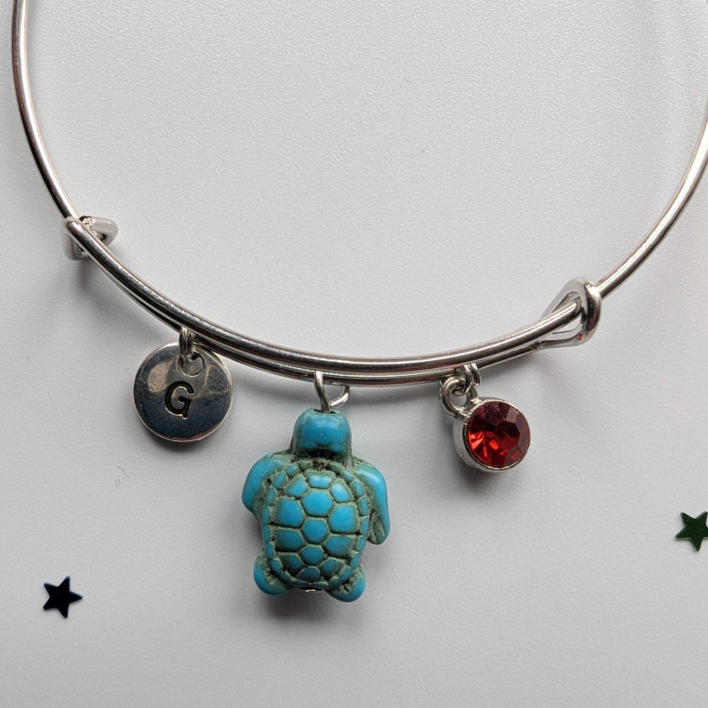 Adjustable travel turtle bracelet | Gift for a friend