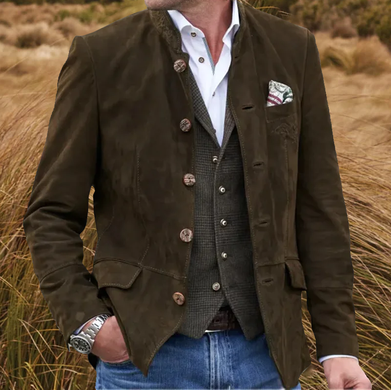 Men's Cotton Classic Casual Knit Jacket