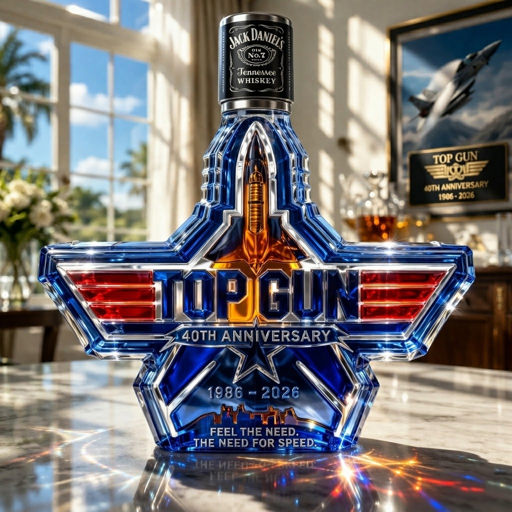Top Gun 40th Anniversary Commemorative Whiskey Bottle