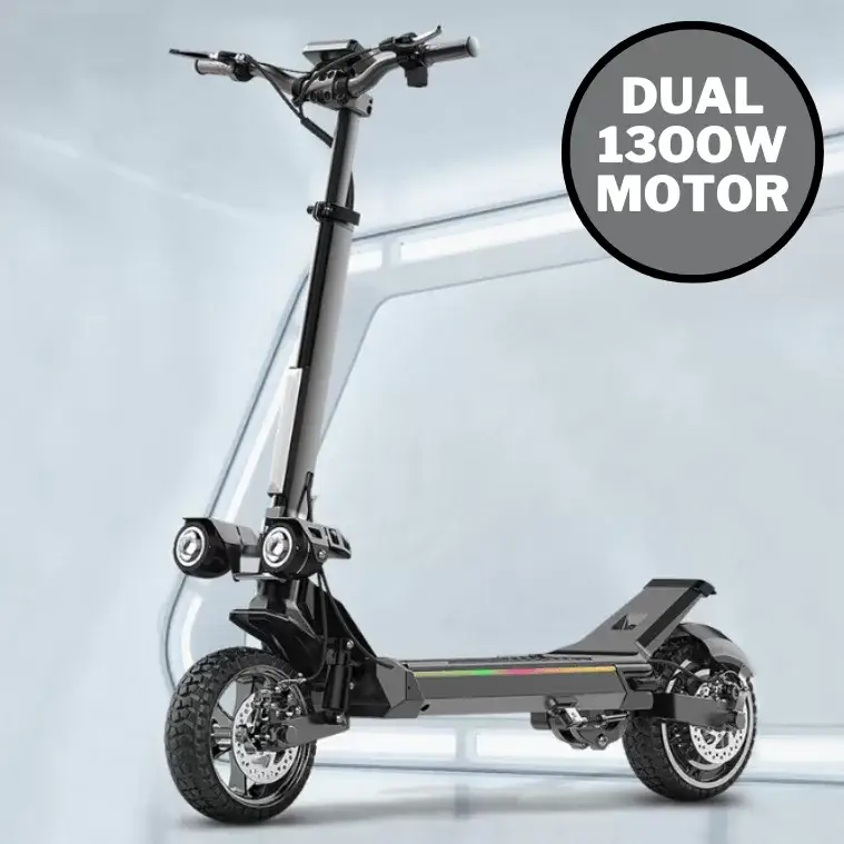 Powerful Motorized Foldable Electric Off-Road Scooter For All Terrain