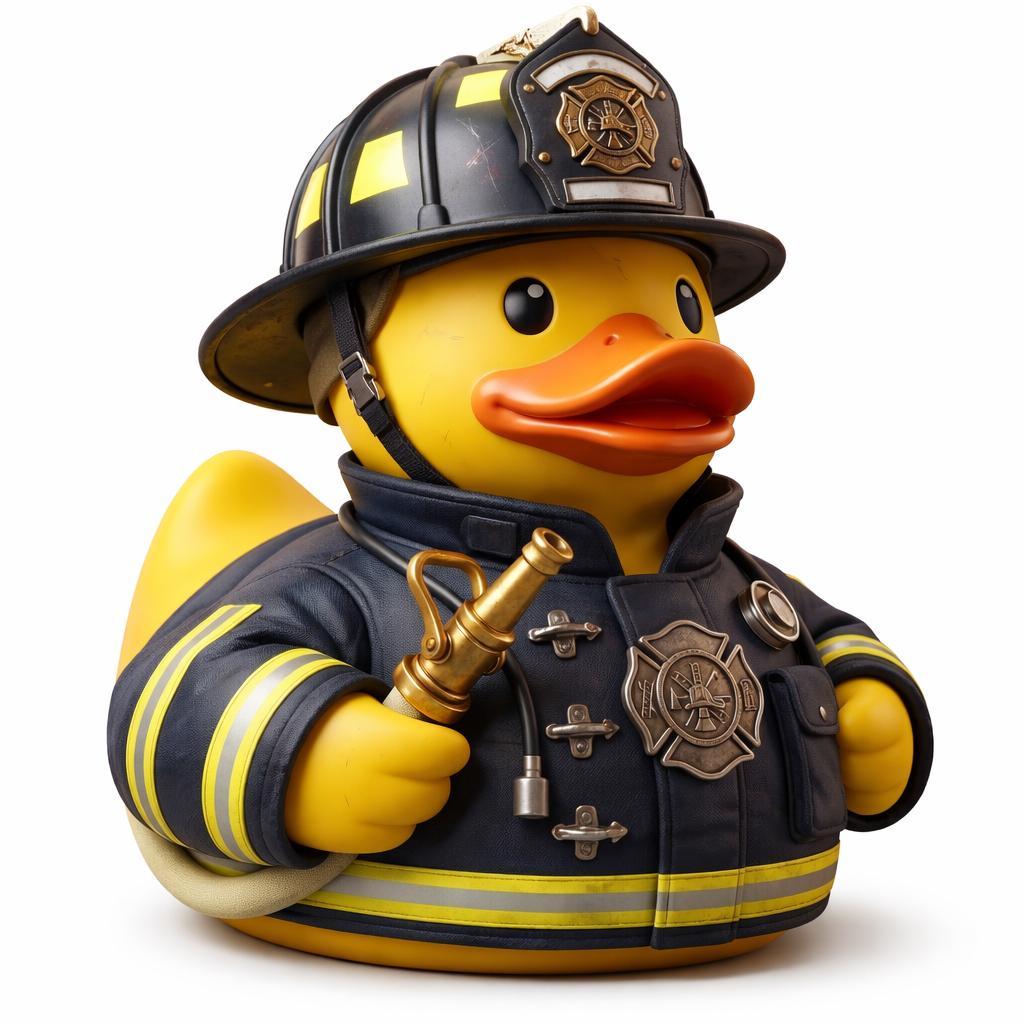 🚒🦆 Firefighter Hero Duck