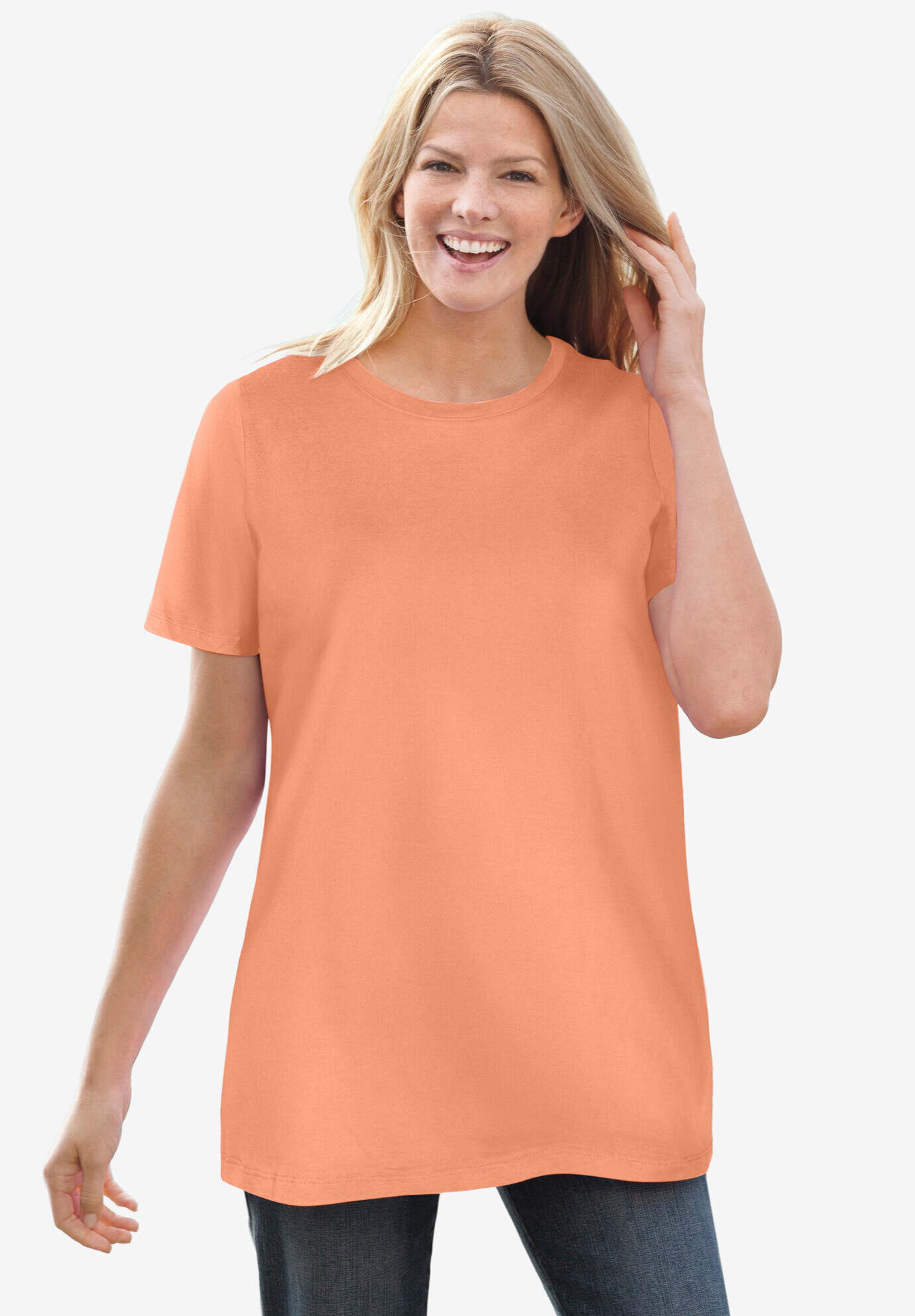 Perfect Short-Sleeve Crewneck Tee