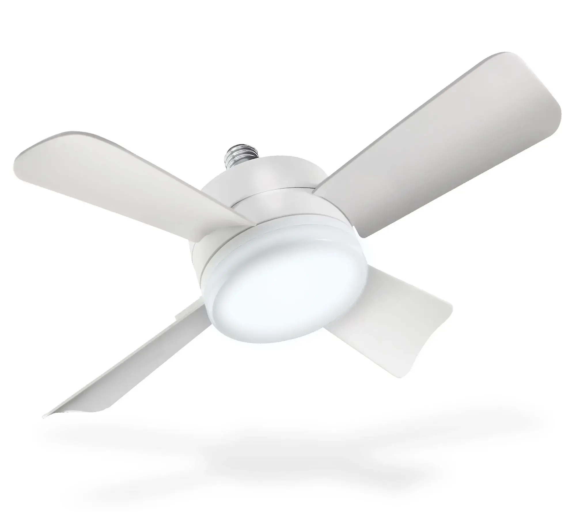 2-in-1 Socket Ceiling 3 Speed Fan & LED Light with Remote