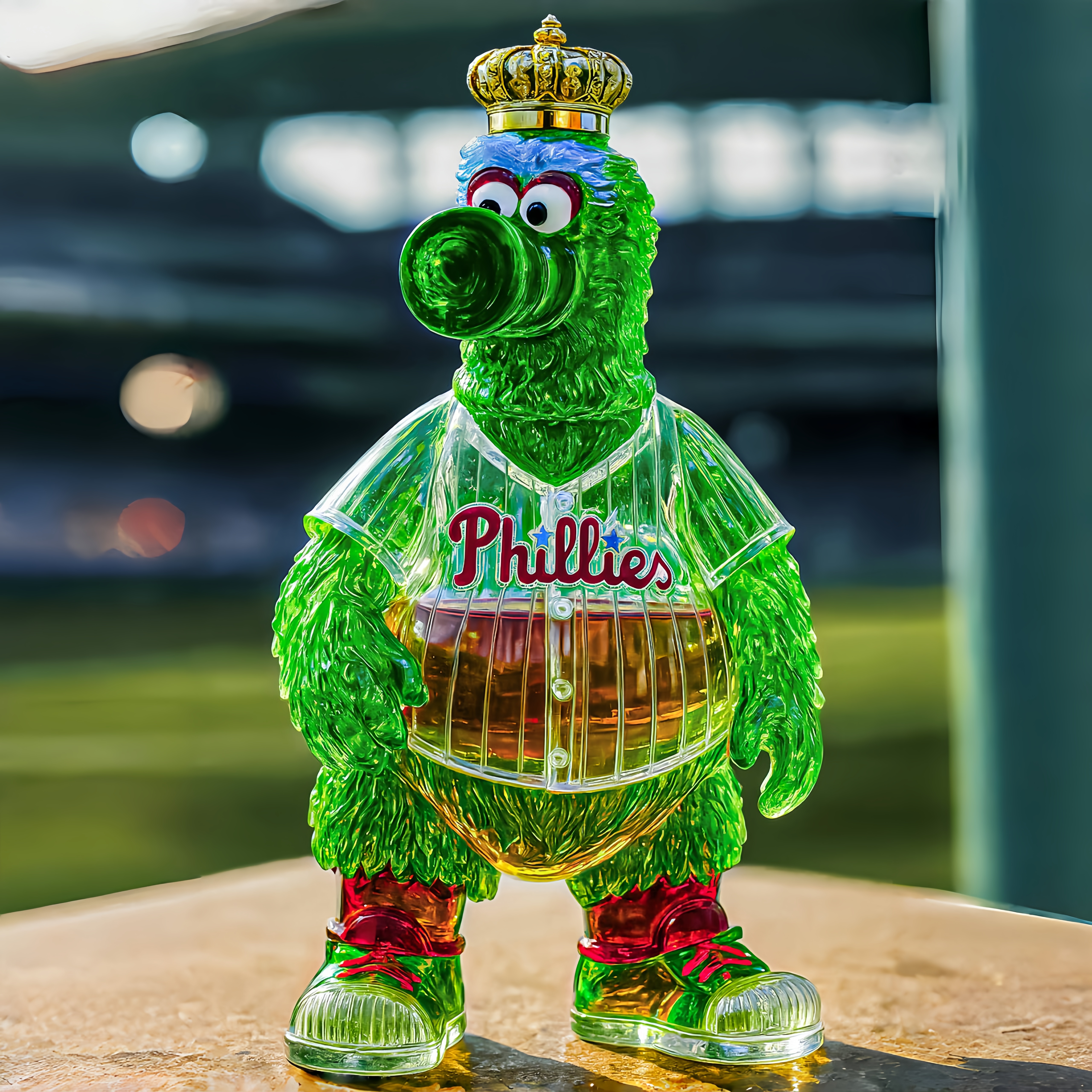 Phillie Phanatic Whiskey Bottle