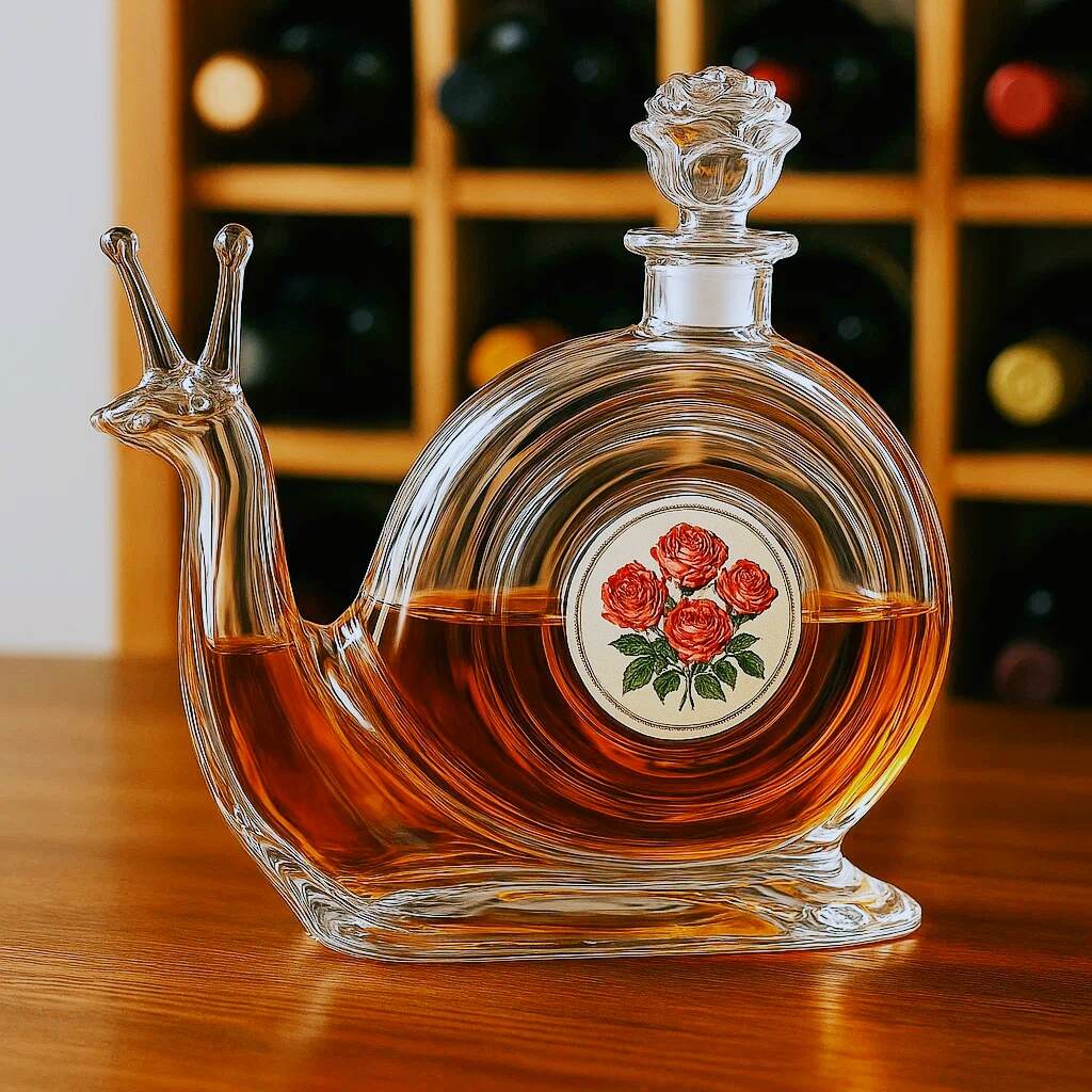 Snail Whiskey Bottle