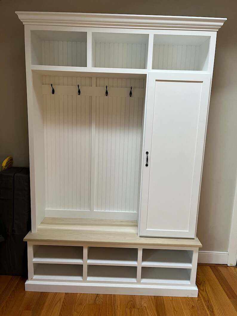 FORT MYERS Entryway bench with storage