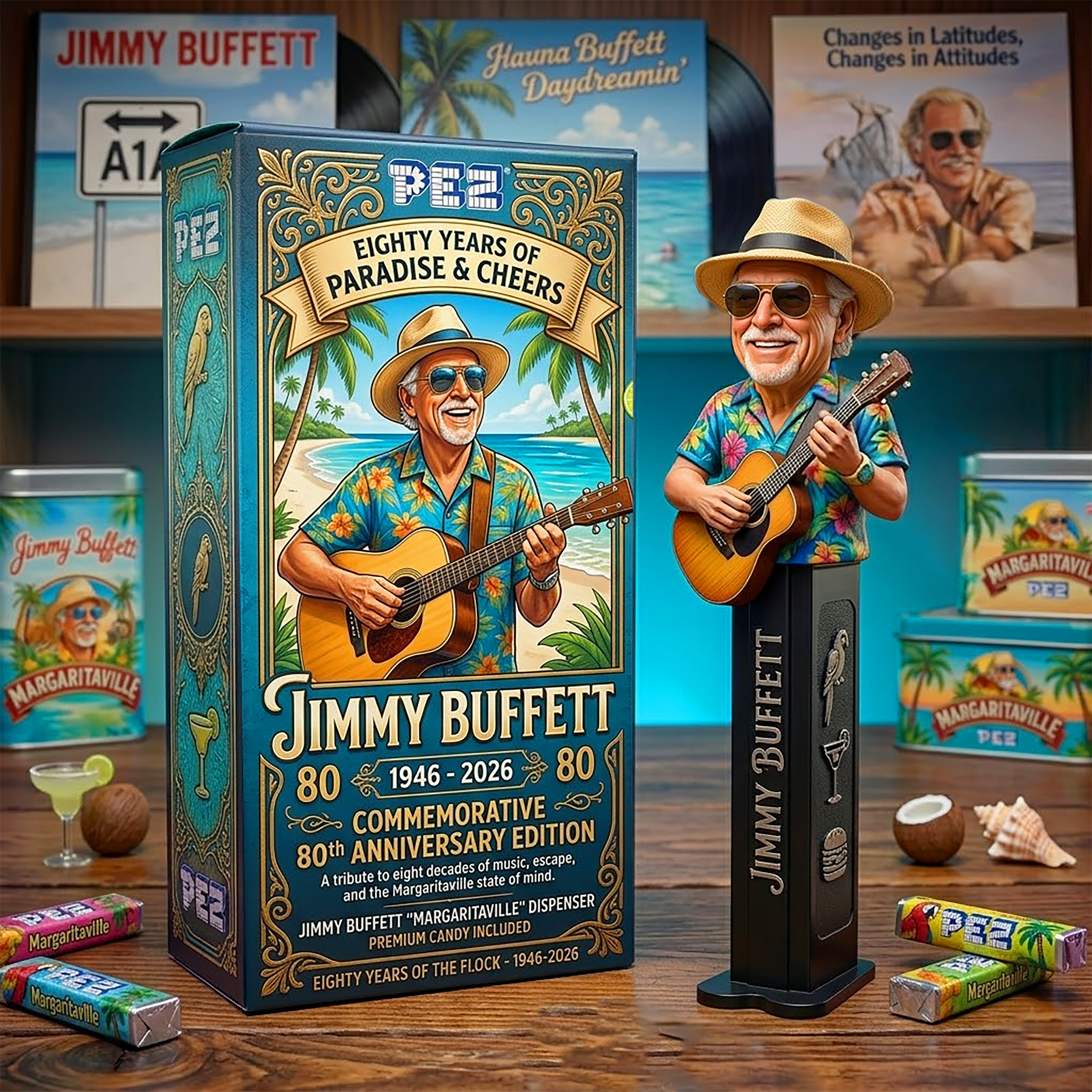 Jimmy Buffett's 80th Birthday CelebrationPez Dispenser