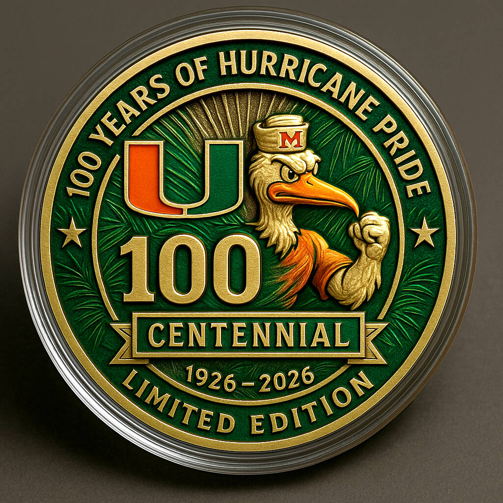 Miami Hurricanes Centennial Commemorative Coin