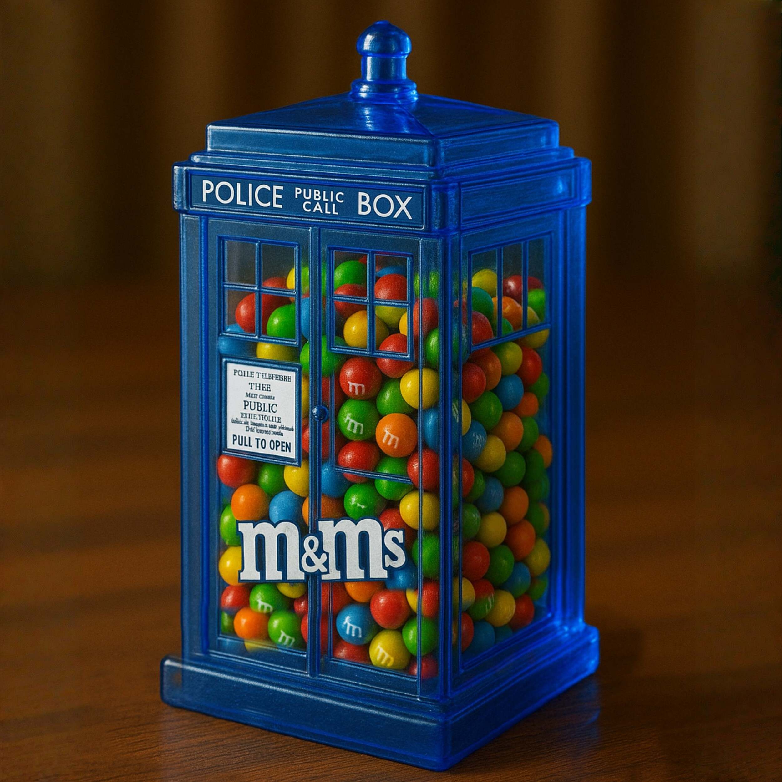 TARDIS M&M Candy Jar