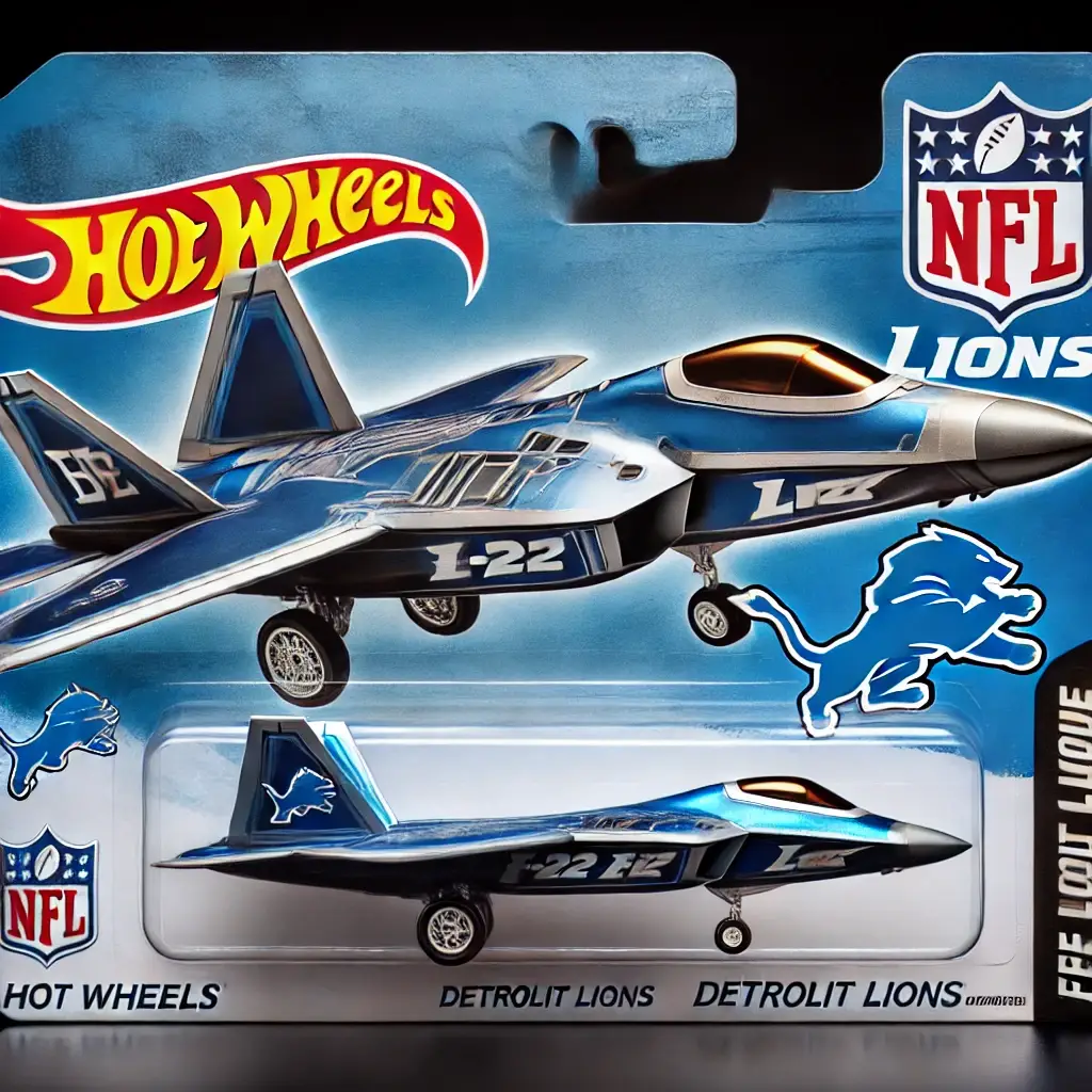 Hot Wheels x NFL F-22 Fighter