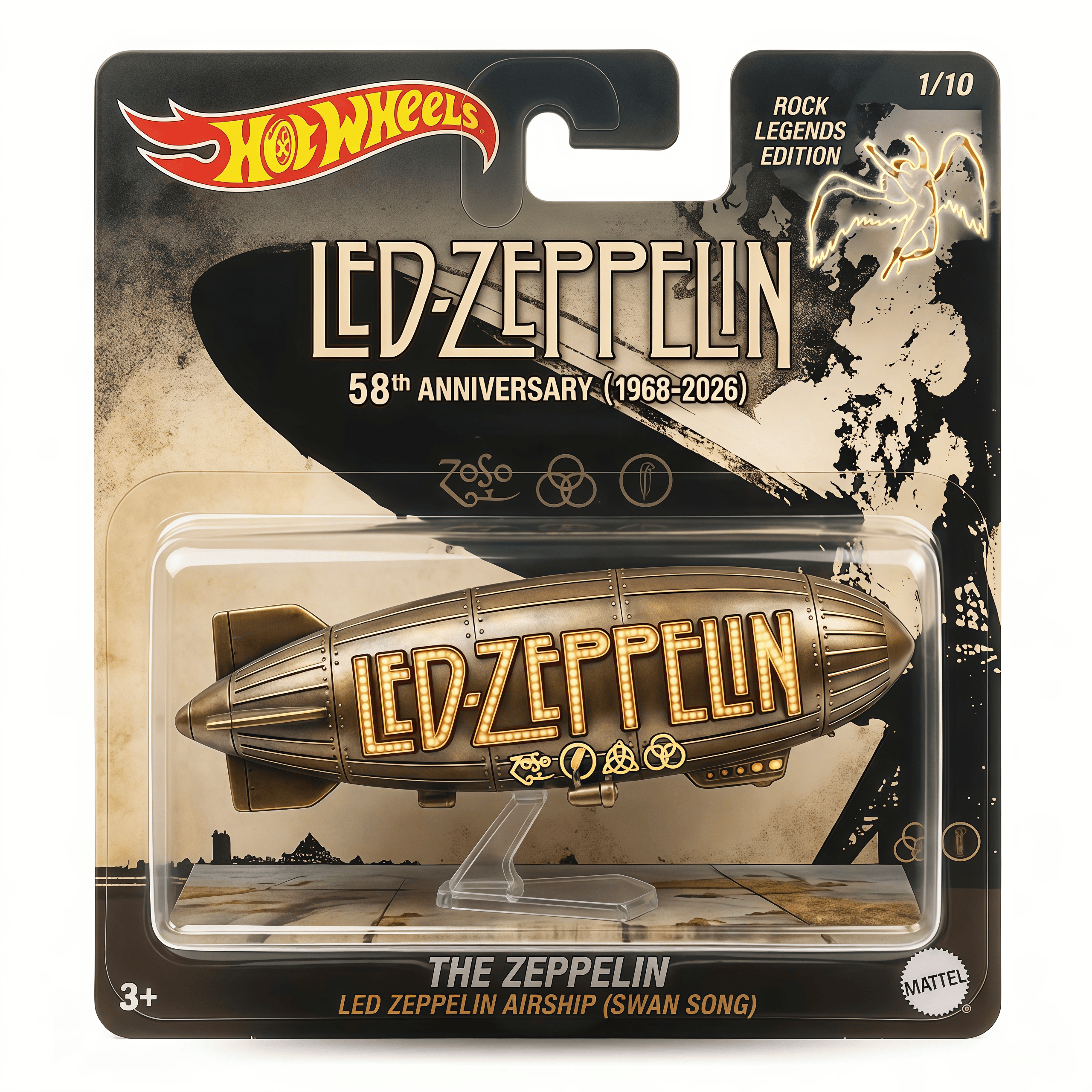 Hot Wheels Led Zeppelin 58th Anniversary Premium Collector Airship
