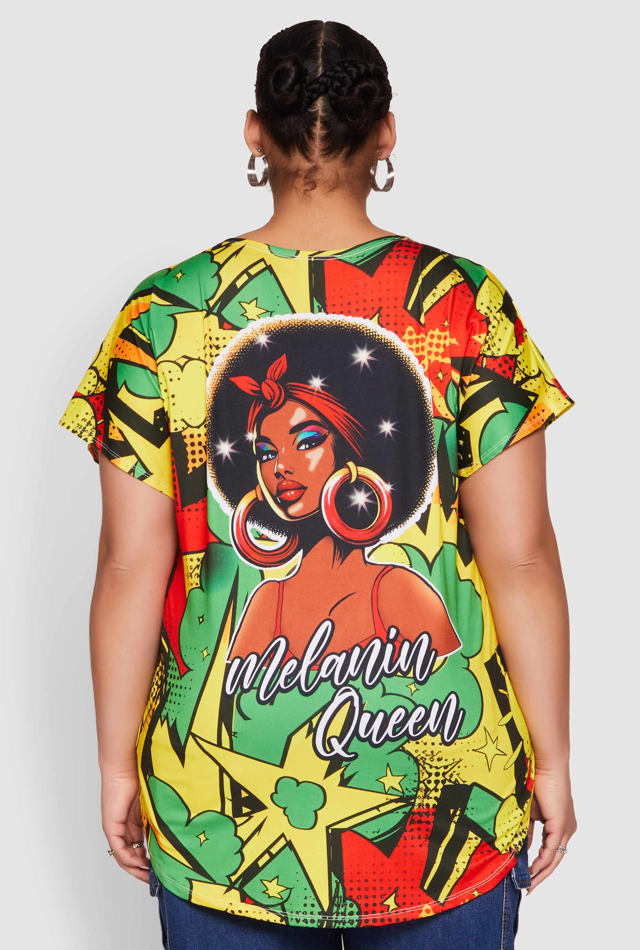 Plus Size Melanin Queen Graphic Tee