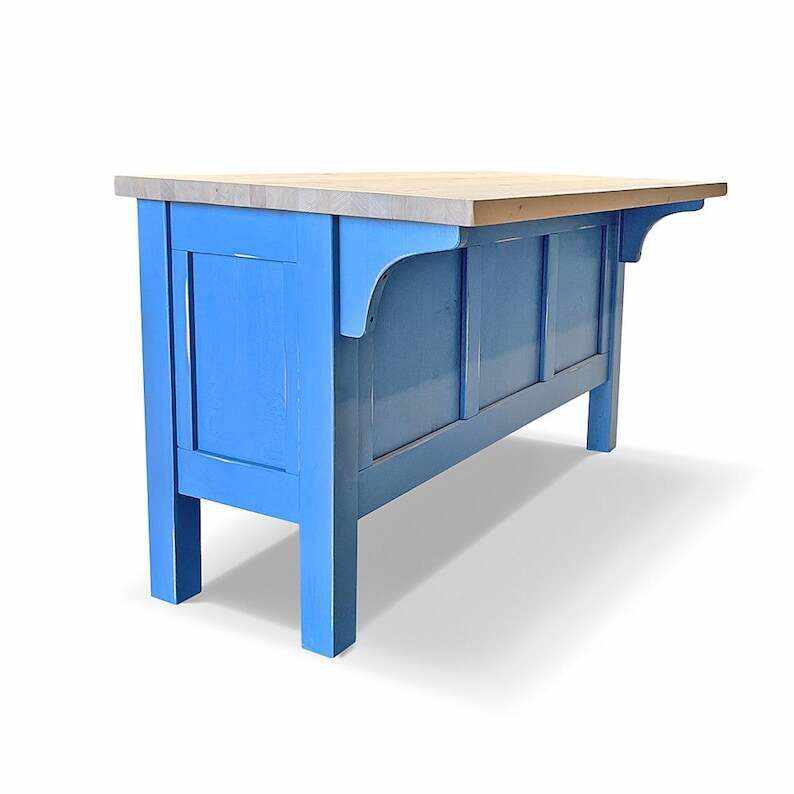 Kitchen Island, Farmhouse Kitchen, Butcher Block, Island, Table, Kitchen Table