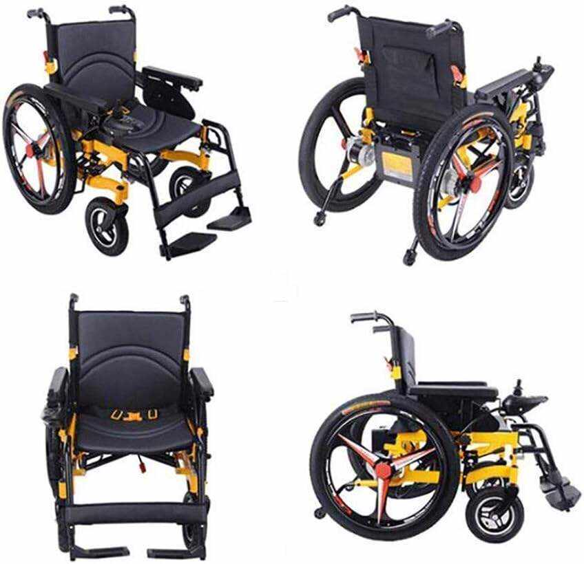 Wheelchairs Walking Aaid Electric Portable Folding Wheelchair Foldable Power Compact Mobility Aid Wheel Chair Lightweight Portable Medical Scooter