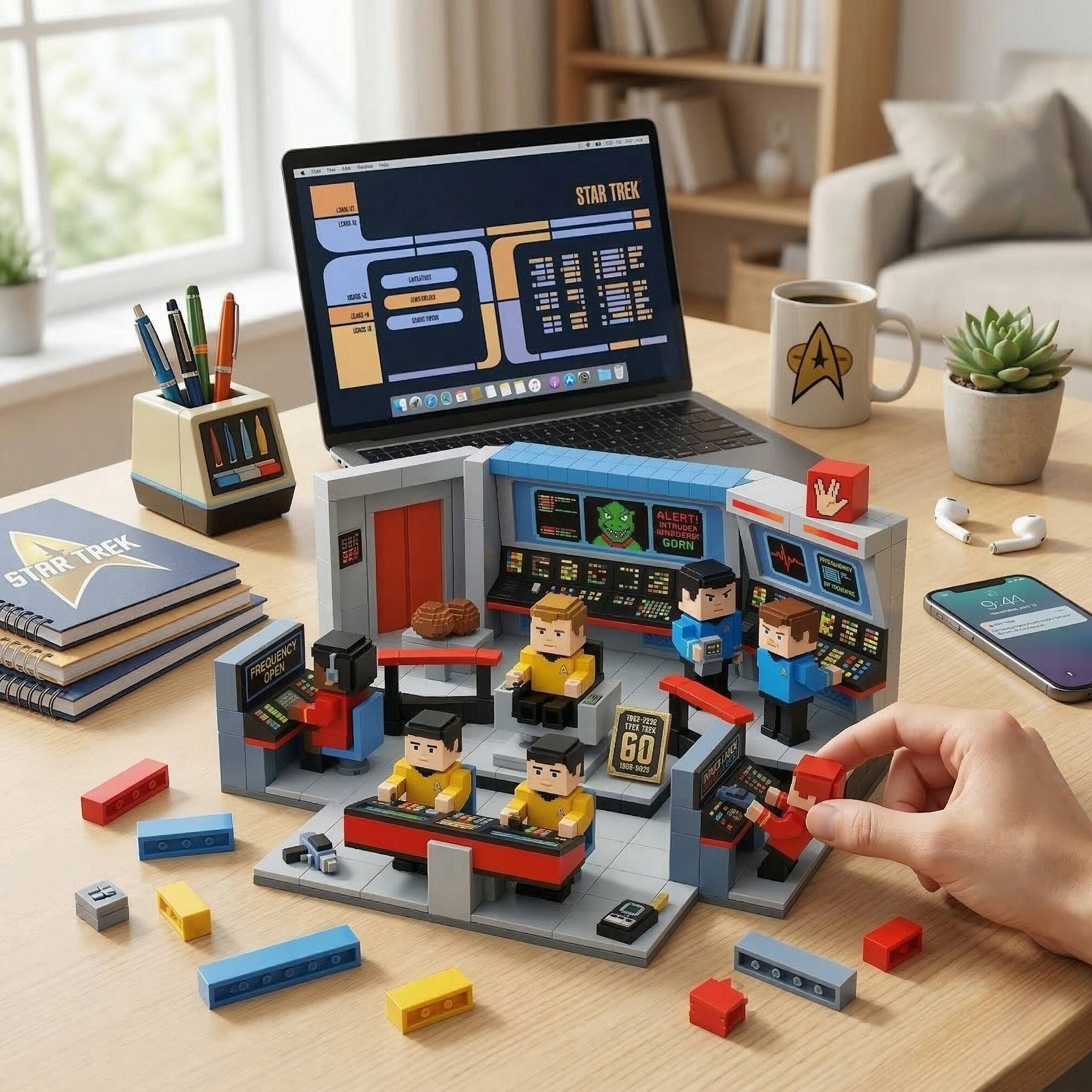 STAR TREK 60th Anniversary Magnetic Building Blocks