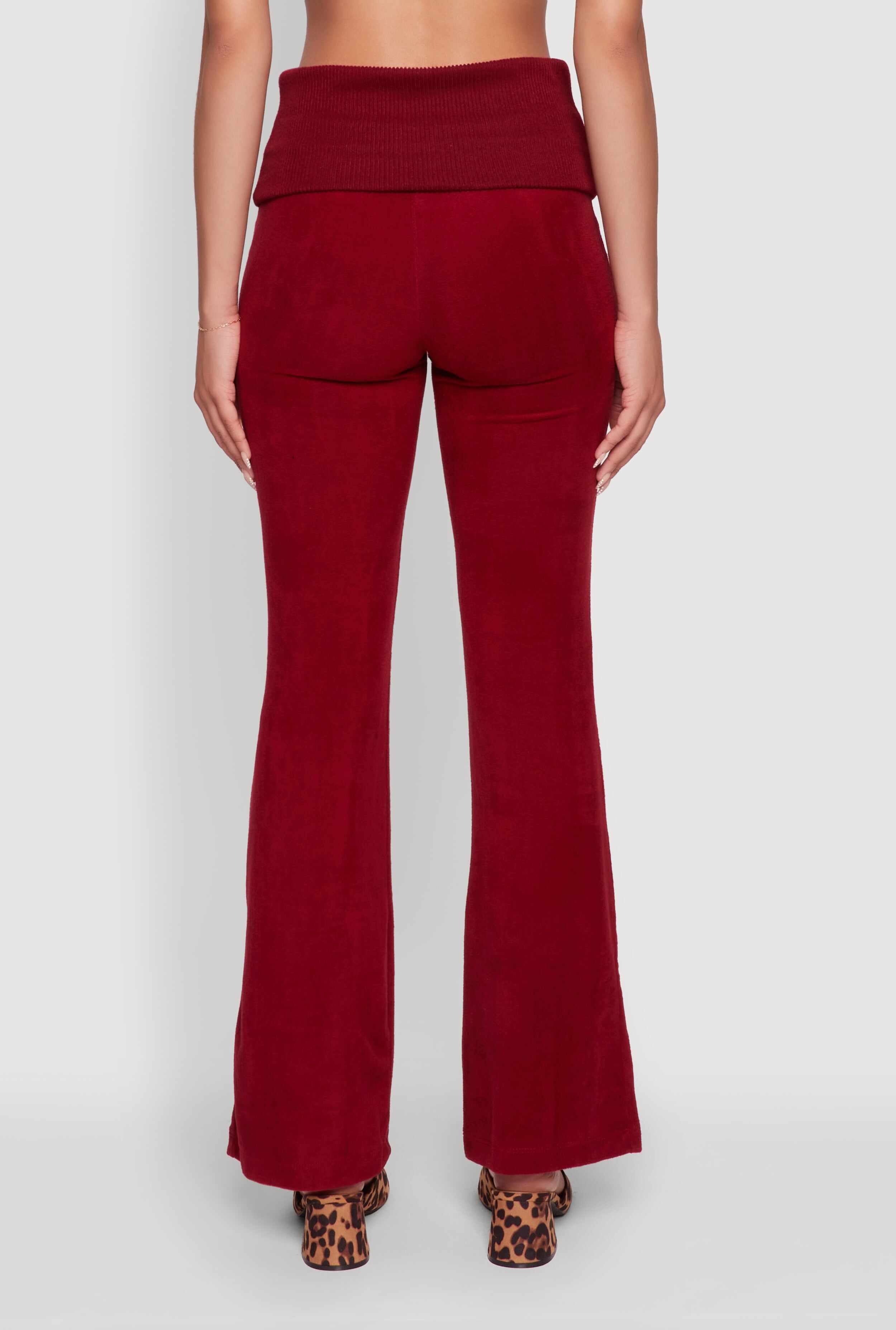 Haute Monde High Waisted Flare Leg Pants