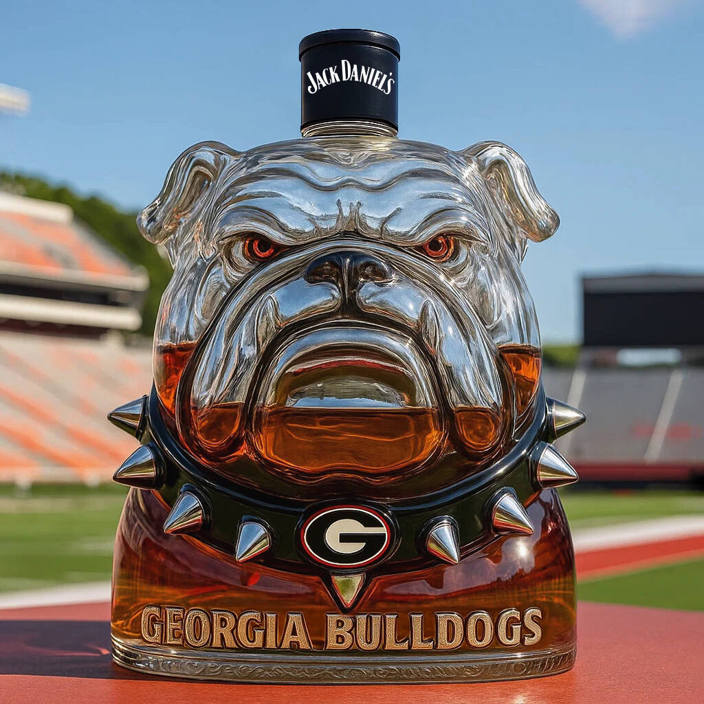 University of Georgia Bulldogs whisky bottle