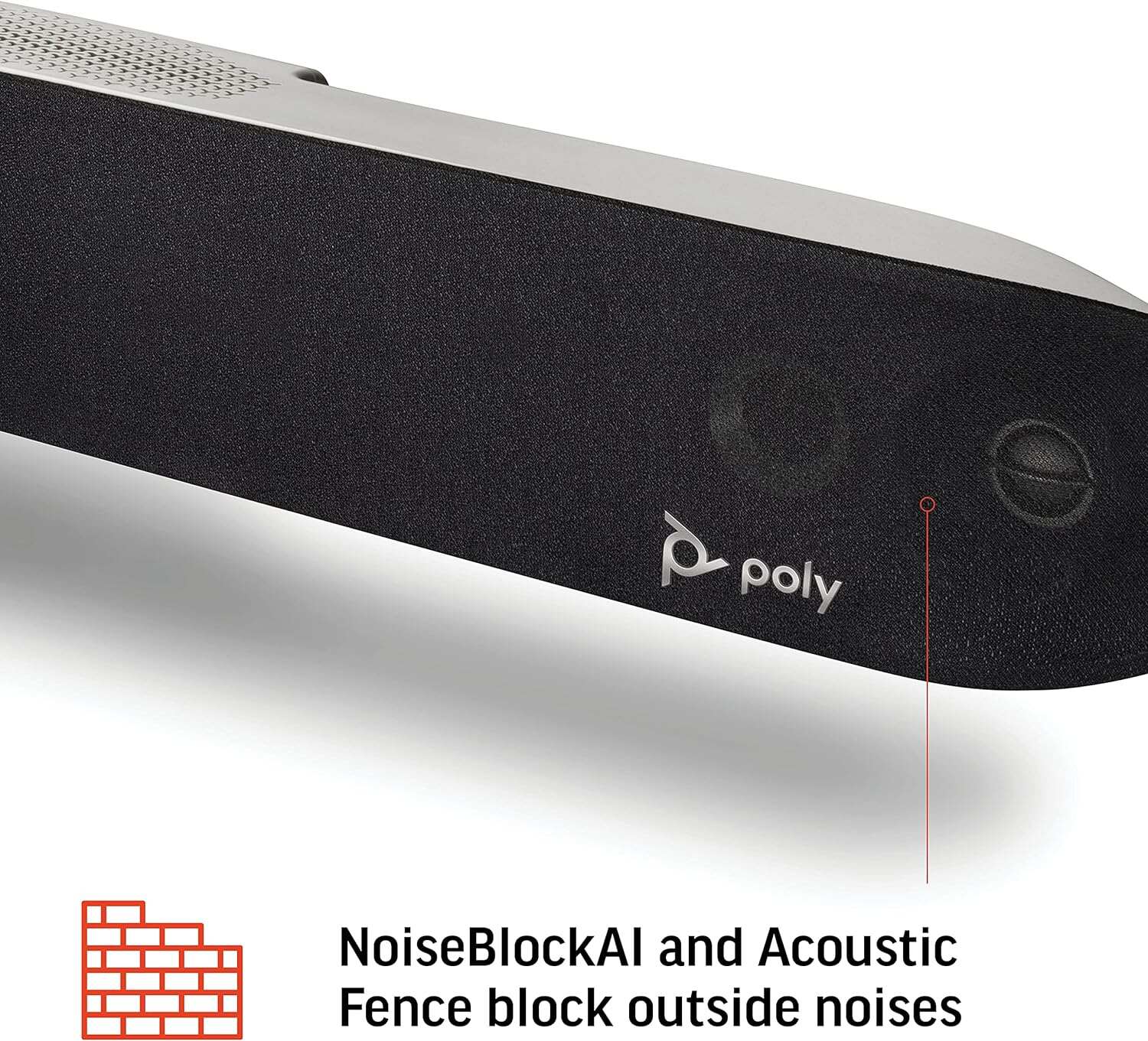 Poly - Studio X70 Video Bar + TC8 Touch Controller (Plantronics + Polycom) - Premium 4K Audio & Video Conferencing for Large Conference Rooms - Camera, Speakers, Mics - Works with Teams, Zoom & More