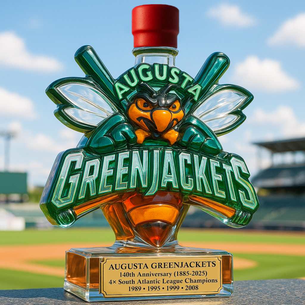 Augusta GreenJackets Glory Whiskey Bottle