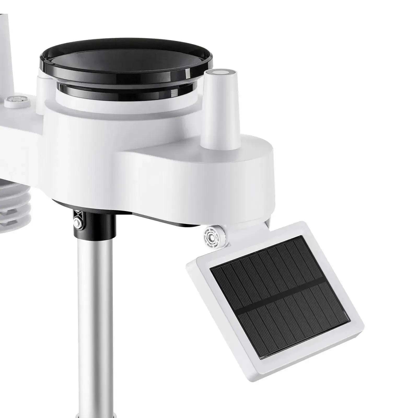 7-in-1 Wi-Fi Weather Station with APP, 7.5-Inch VA Display, Wireless Solar Powered Outdoor Sensor, Rain Gauge, Indoor Outdoor for Weather Forecast, Wind Speed, Temperature, Humidity, Rainfall