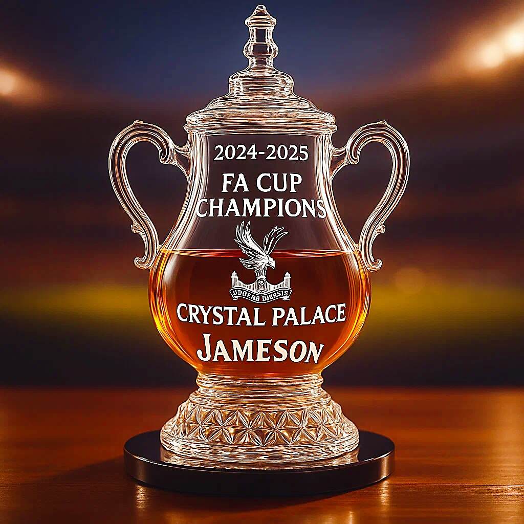 Crystal Palace FA Cup Trophy Bottle